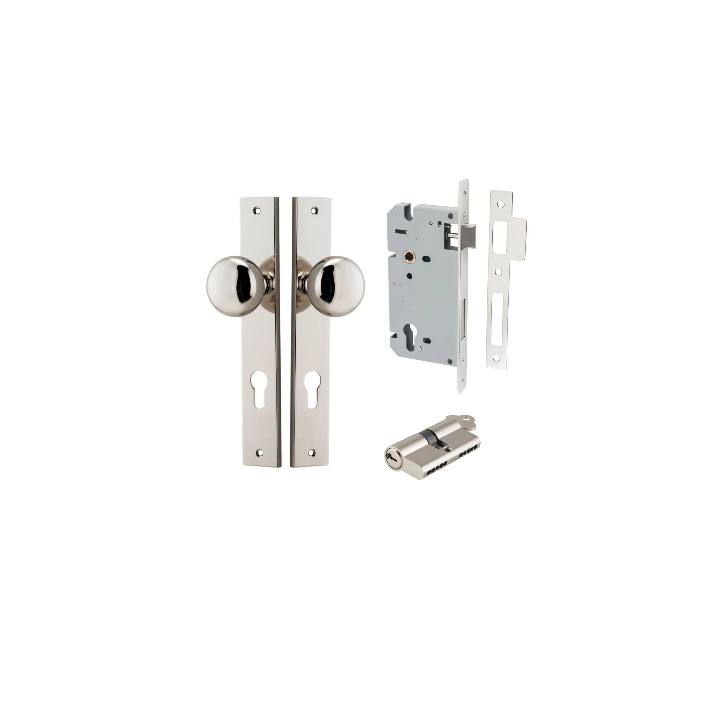 IVER CAMBRIDGE KNOB RECTANGULAR BACKPLATE - KIT