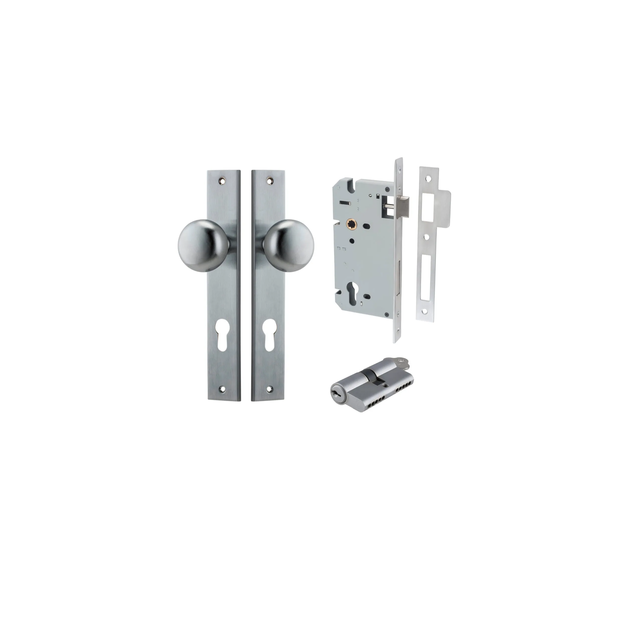 IVER CAMBRIDGE KNOB RECTANGULAR BACKPLATE - KIT
