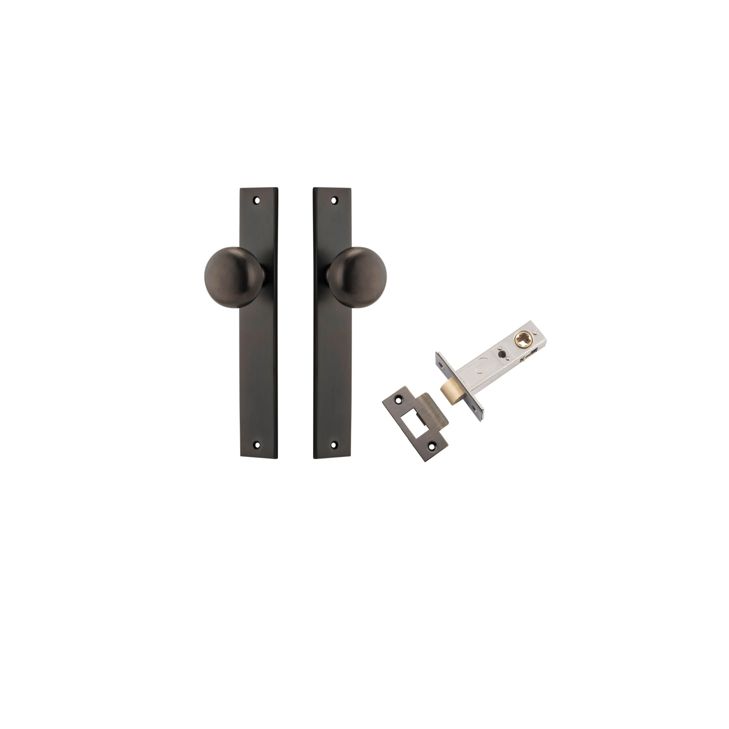 IVER CAMBRIDGE KNOB RECTANGULAR BACKPLATE - KIT