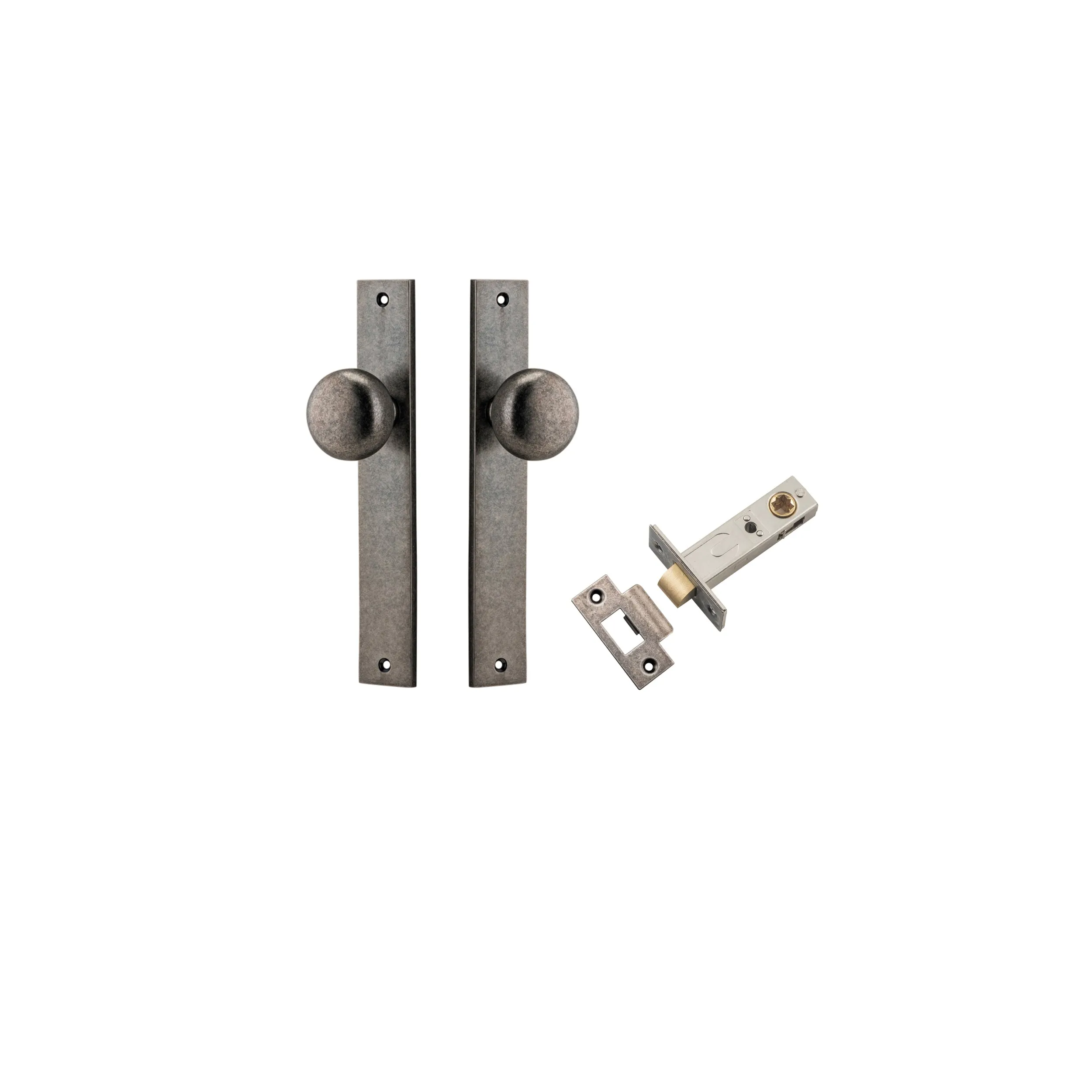IVER CAMBRIDGE KNOB RECTANGULAR BACKPLATE - KIT