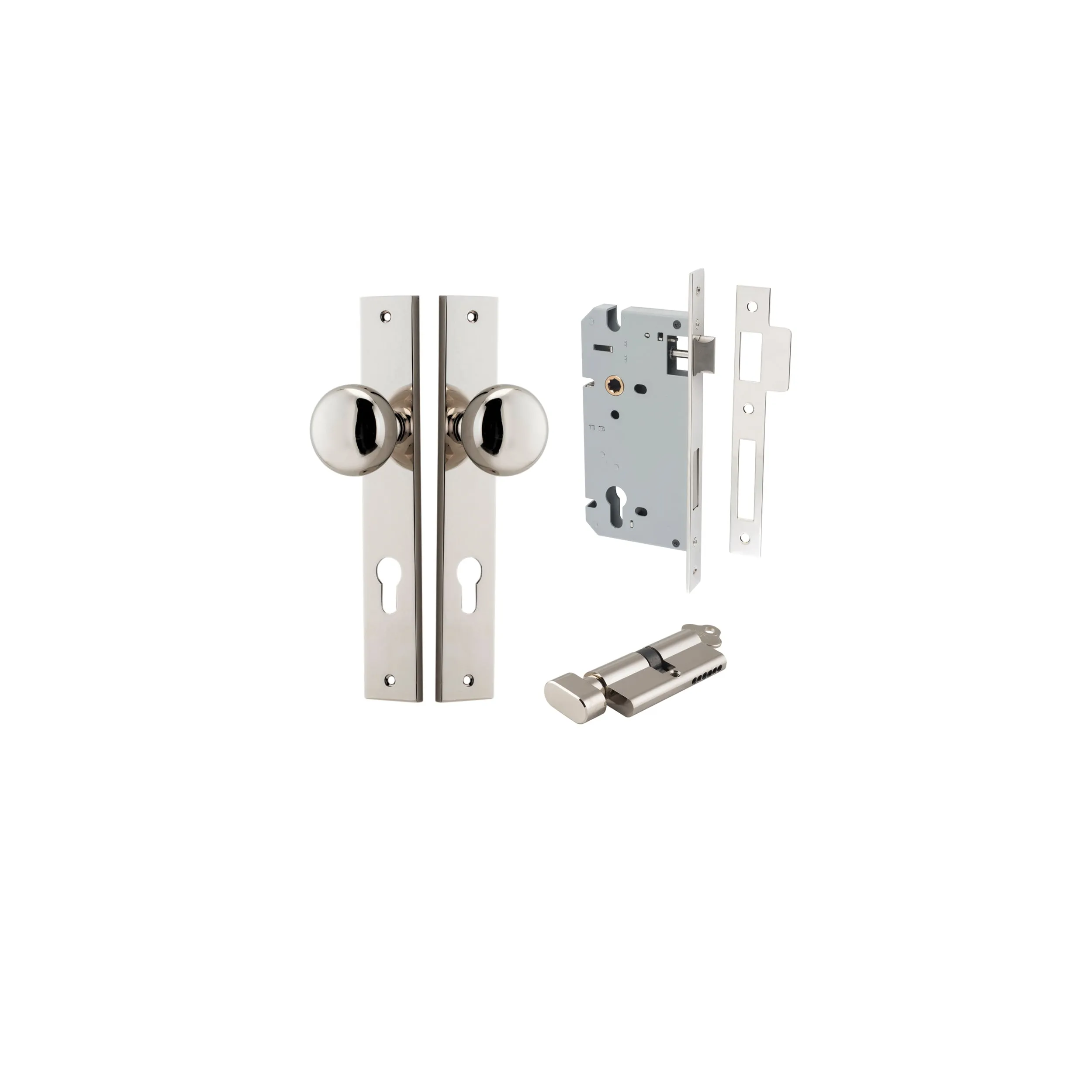 IVER CAMBRIDGE KNOB RECTANGULAR BACKPLATE - KIT