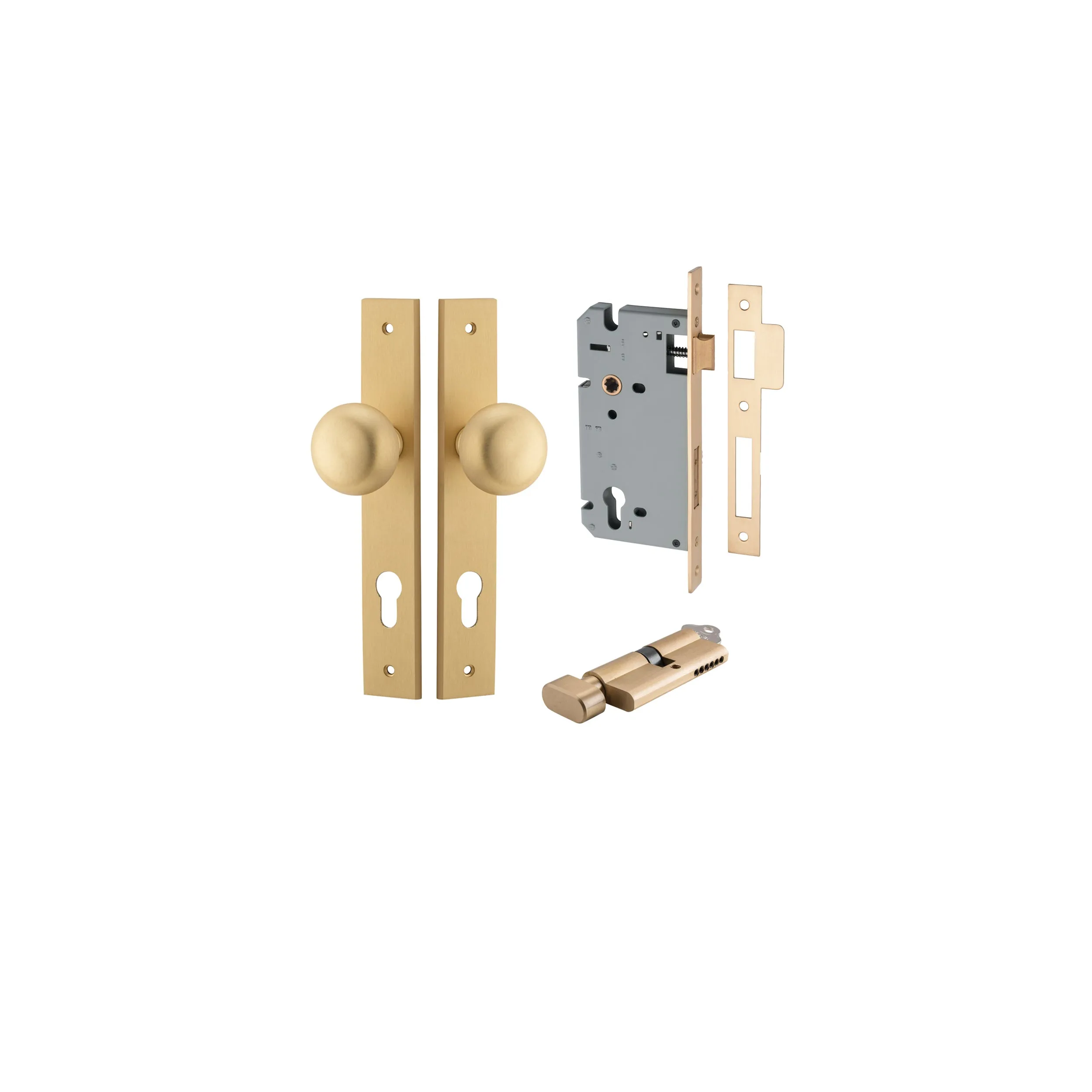 IVER CAMBRIDGE KNOB RECTANGULAR BACKPLATE - KIT