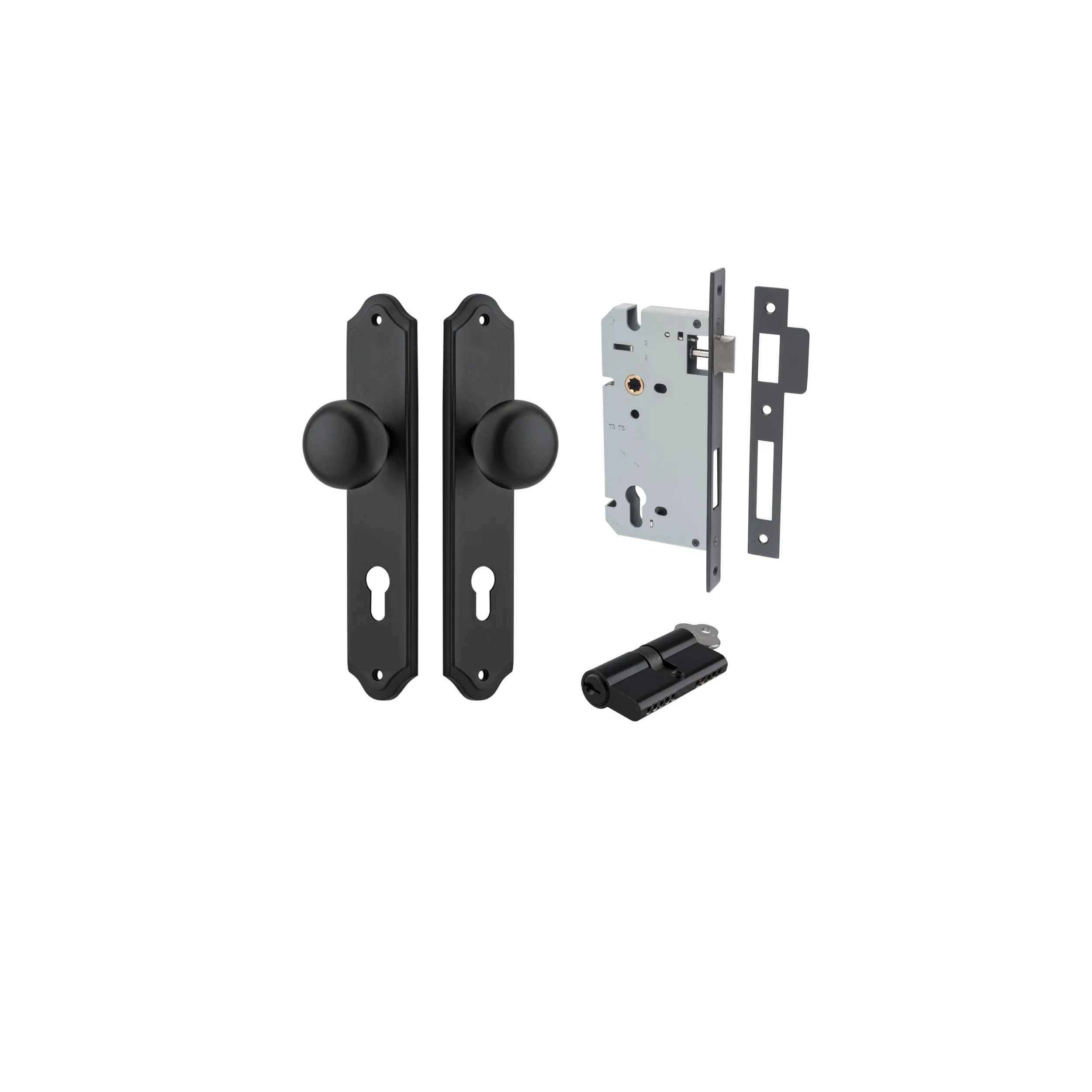 IVER CAMBRIDGE KNOB SHOULDERED BACKPLATE - KIT