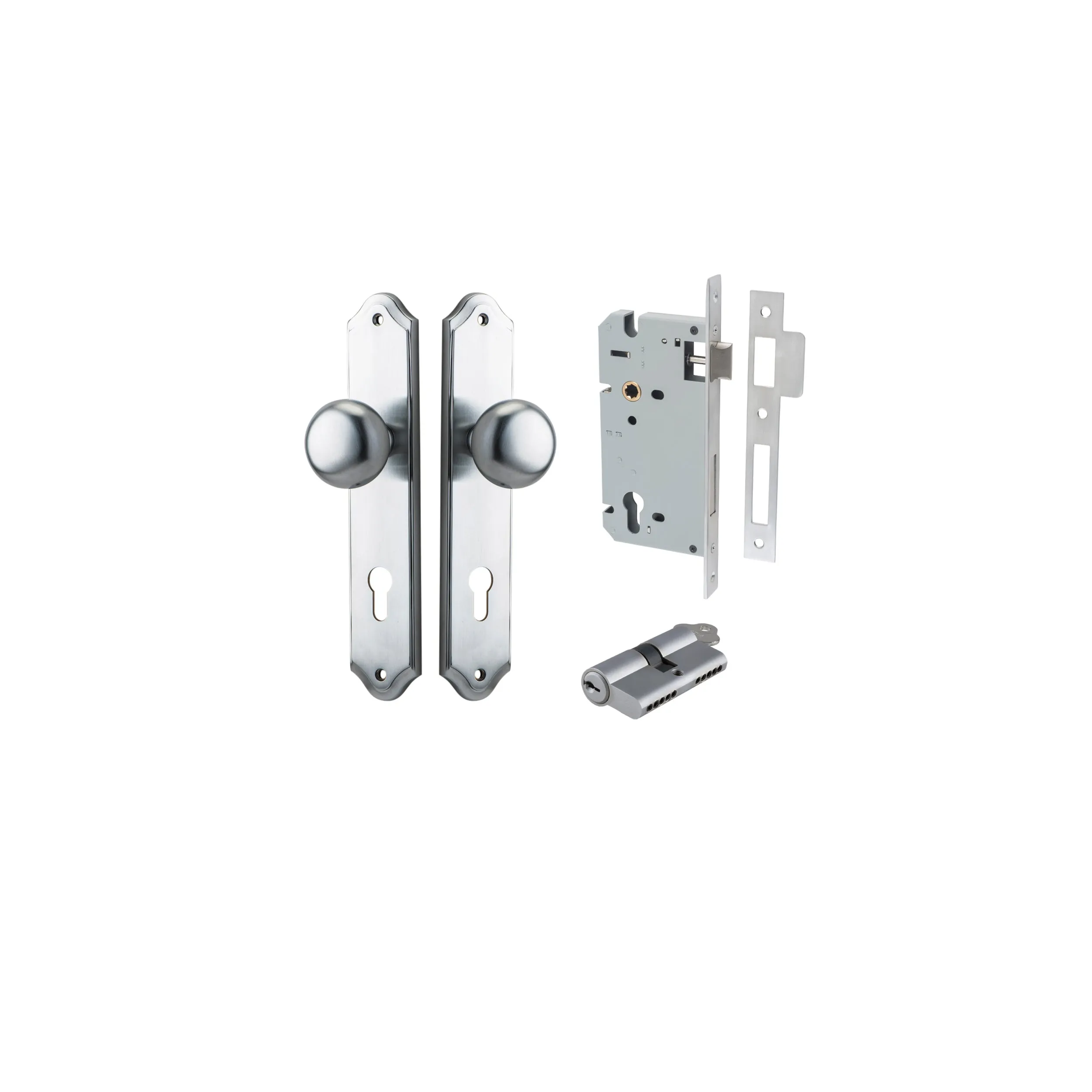 IVER CAMBRIDGE KNOB SHOULDERED BACKPLATE - KIT