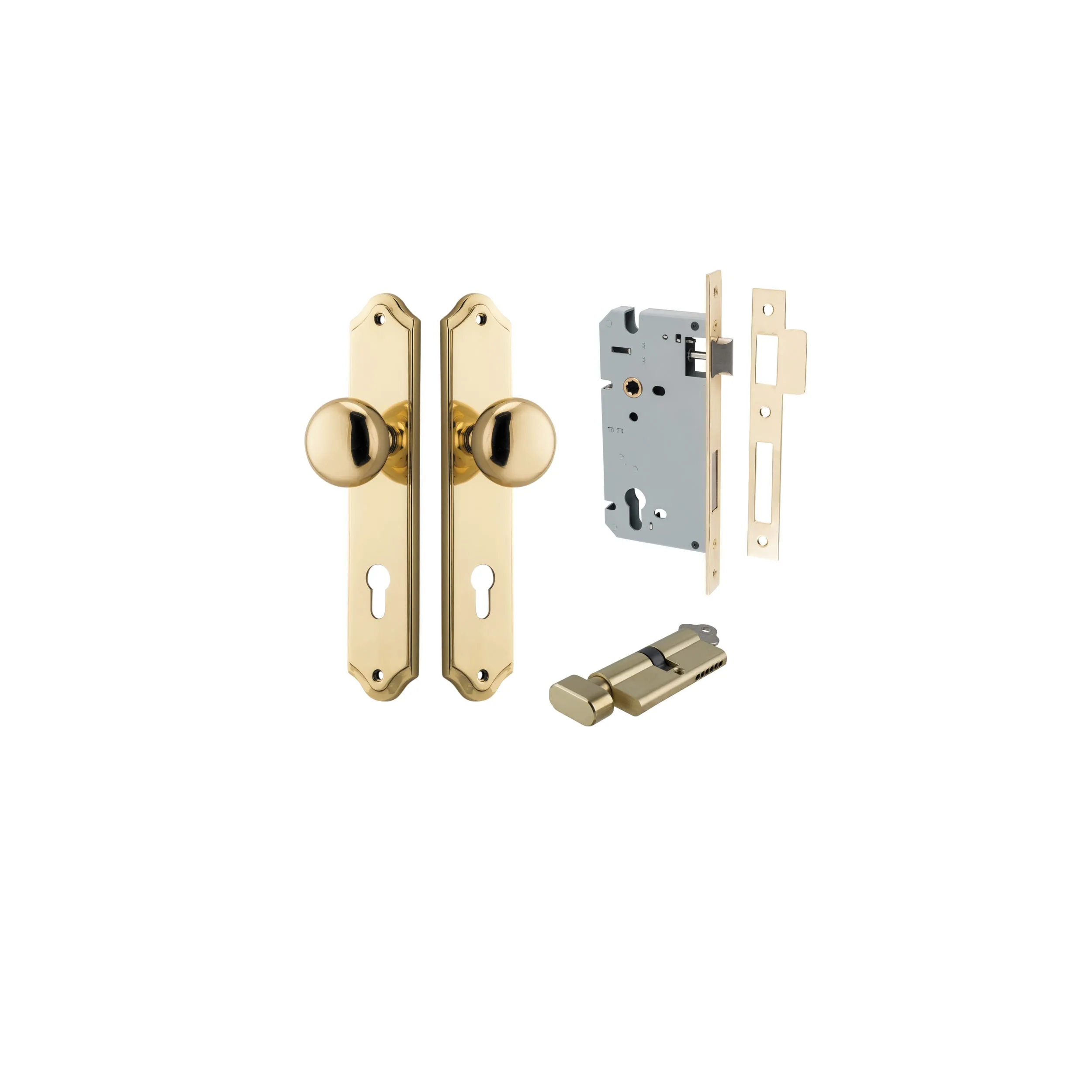 IVER CAMBRIDGE KNOB SHOULDERED BACKPLATE - KIT