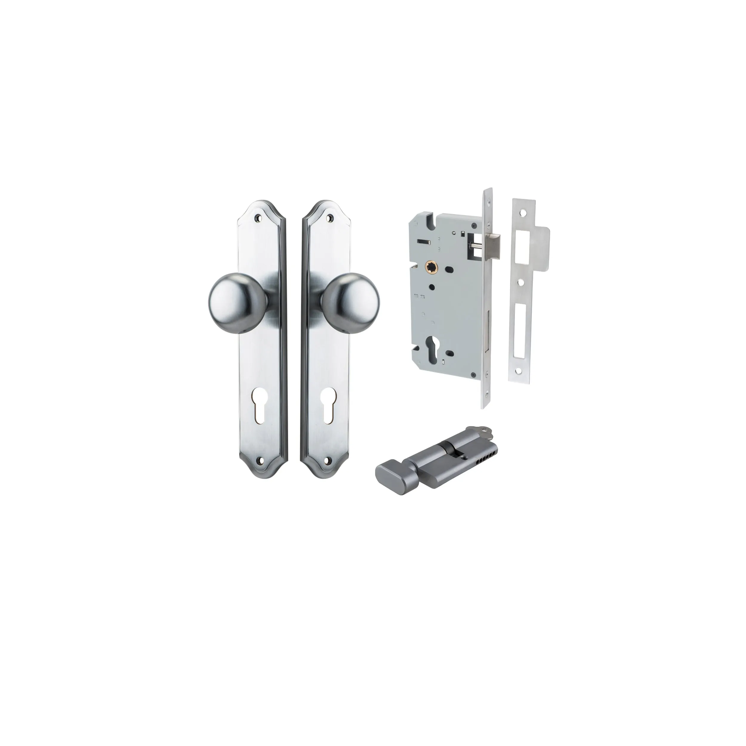 IVER CAMBRIDGE KNOB SHOULDERED BACKPLATE - KIT