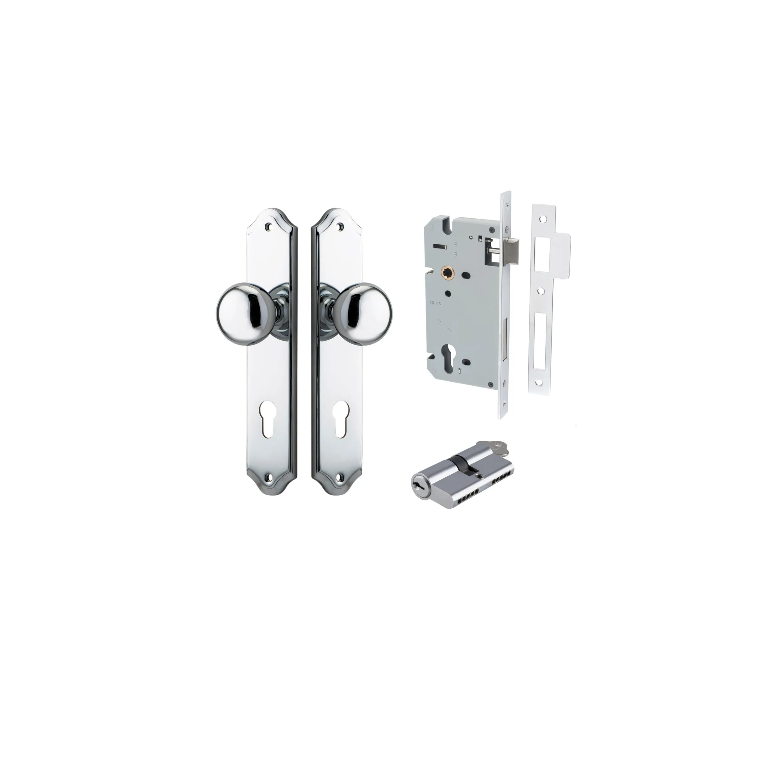 IVER CAMBRIDGE KNOB SHOULDERED BACKPLATE - KIT