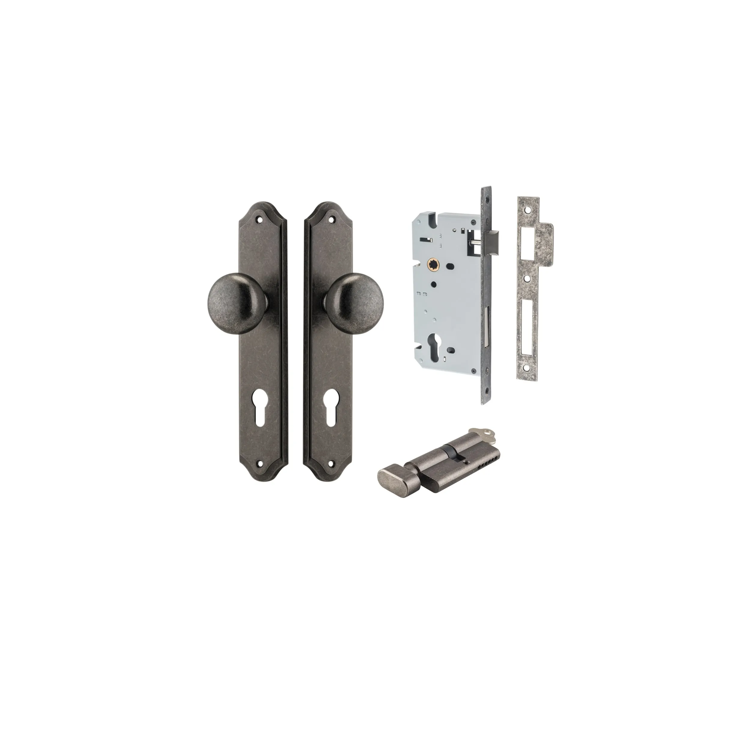 IVER CAMBRIDGE KNOB SHOULDERED BACKPLATE - KIT