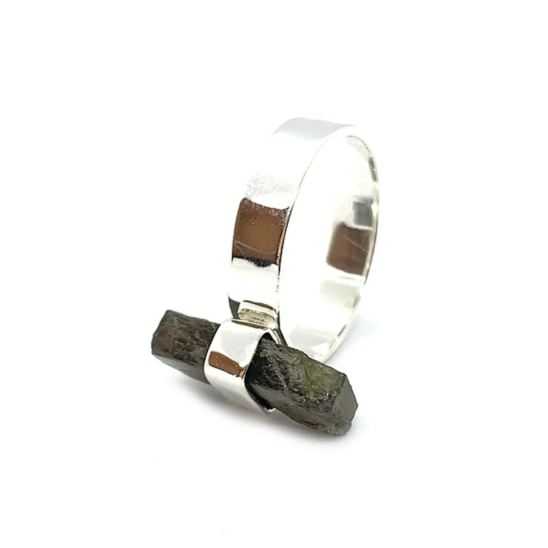 Labradorite Raw Shard Gemstone Ring