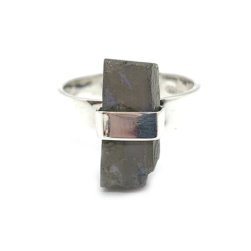 Labradorite Raw Shard Gemstone Ring