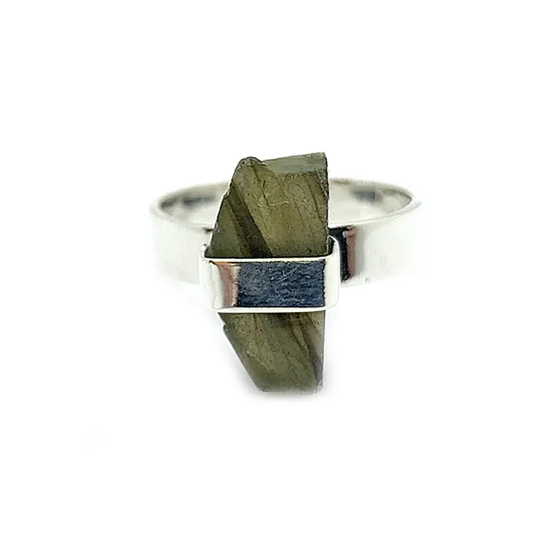 Labradorite Raw Shard Gemstone Ring