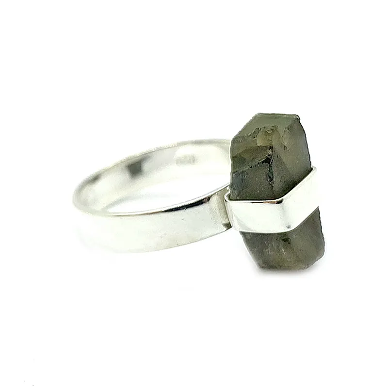 Labradorite Raw Shard Gemstone Ring