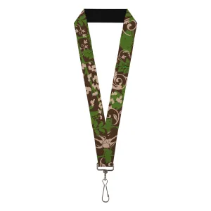 Lanyard - 1.0" - Earthy Brown Green