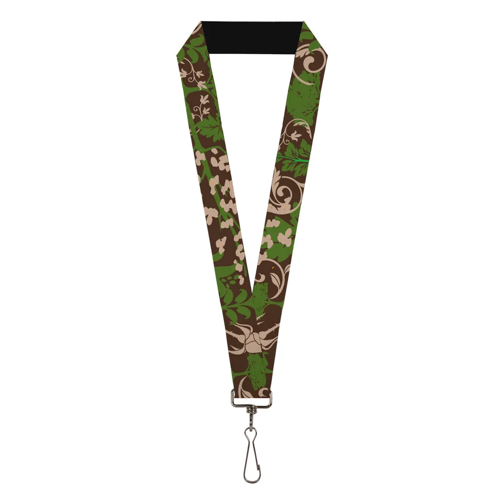 Lanyard - 1.0" - Earthy Brown Green