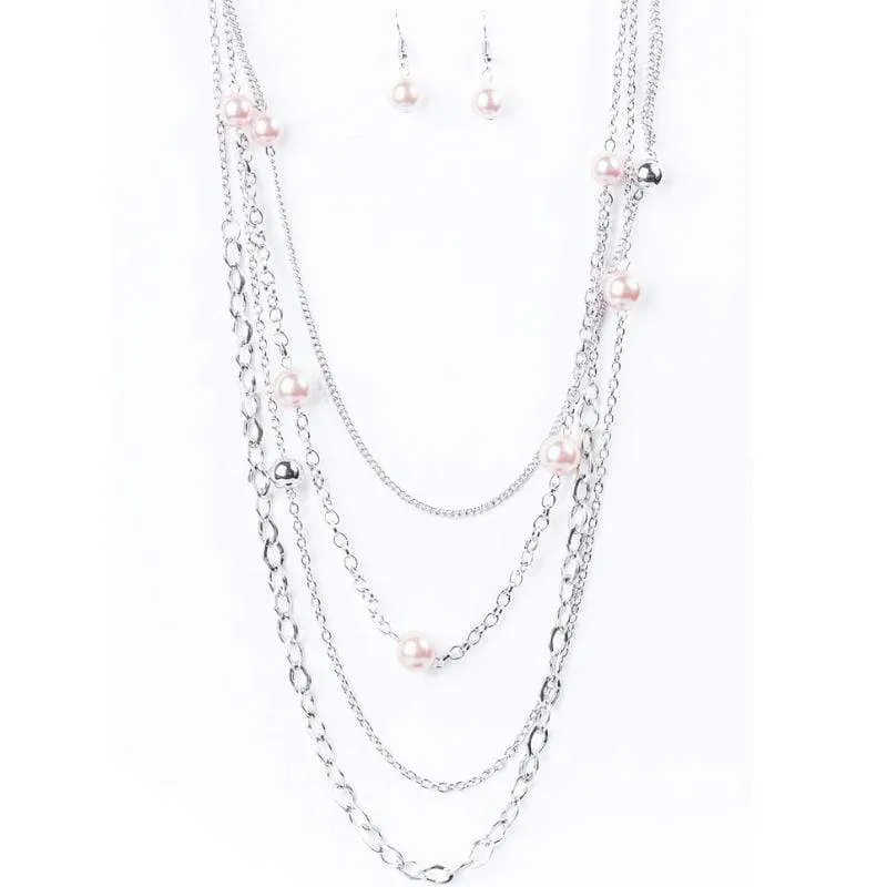 Let's Celebrate Pink Necklace