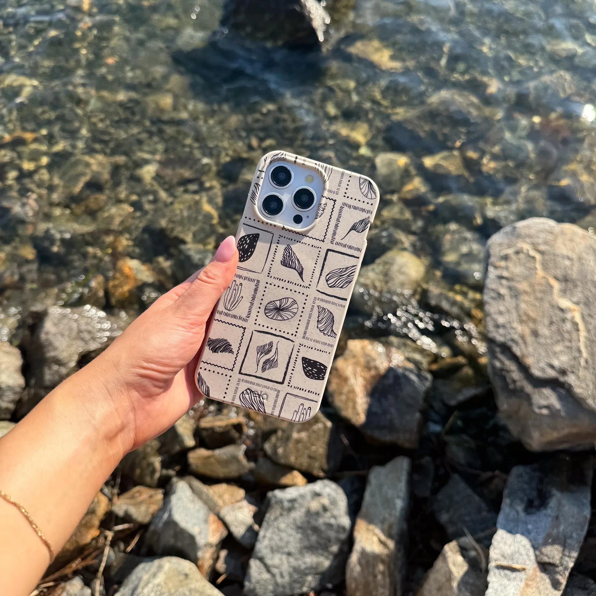 London Fog Coral Tiles iPhone 14 Pro Max Case