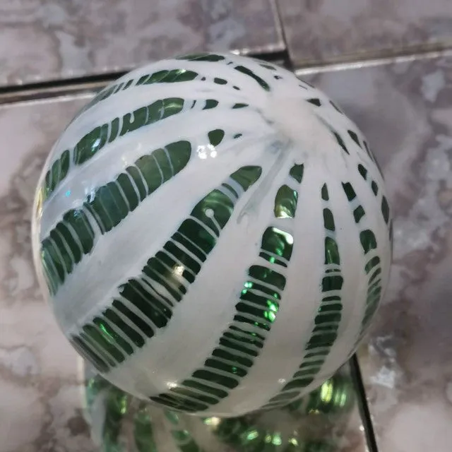 Melting Art Glass Hand Blown Sphere