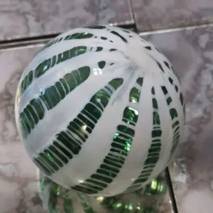 Melting Art Glass Hand Blown Sphere