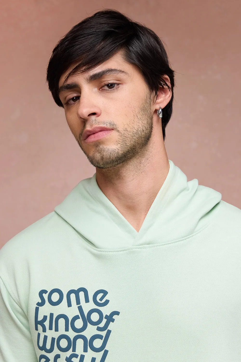 Men's Mint Green Dog Loves Me Hoodie