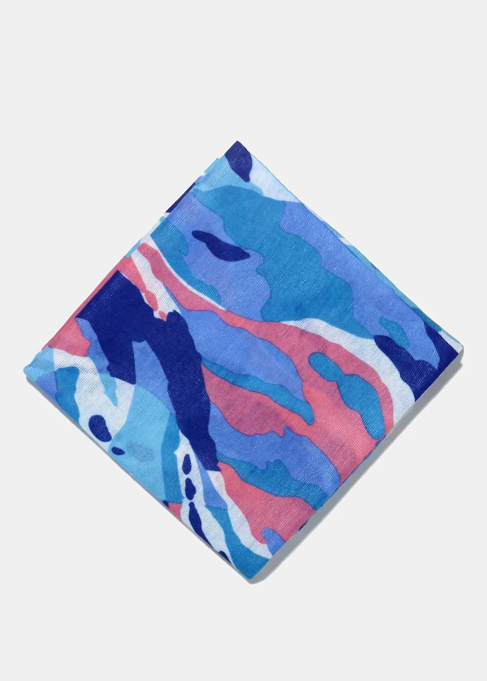 Multi-Use Blue Retro Face Covering Scarf