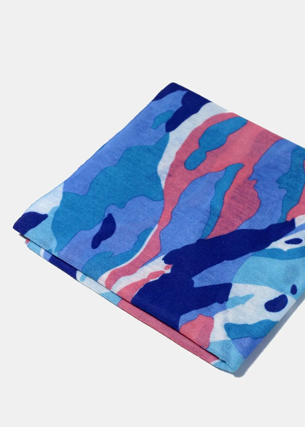 Multi-Use Blue Retro Face Covering Scarf
