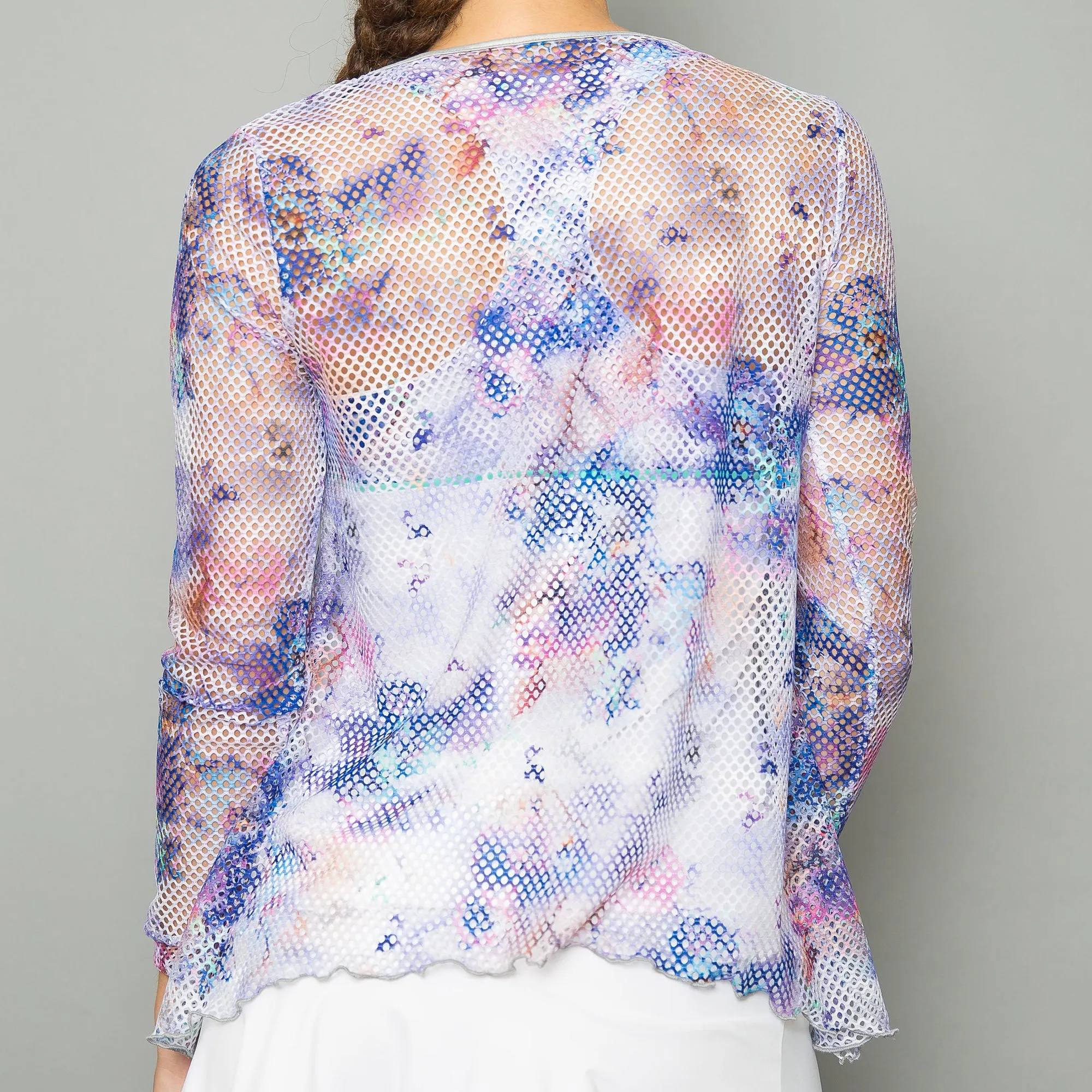 Mystical Sheer Pullover Top (print)