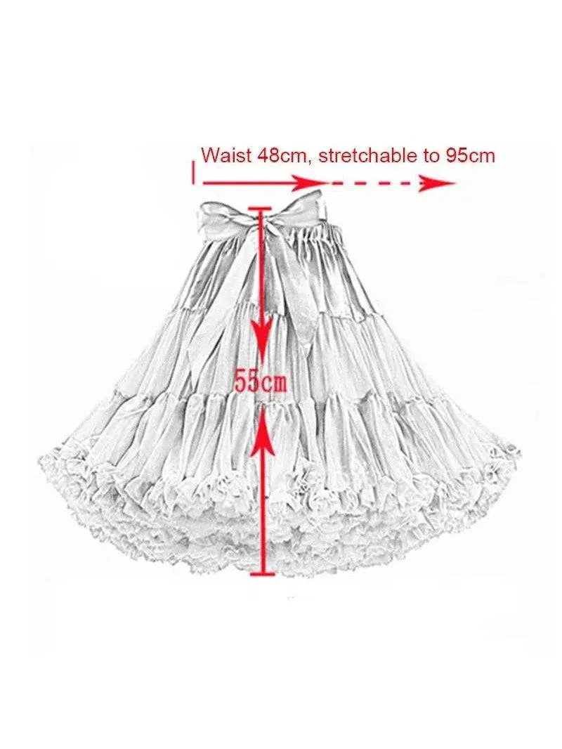Orange Fluffy Petticoat 55cm
