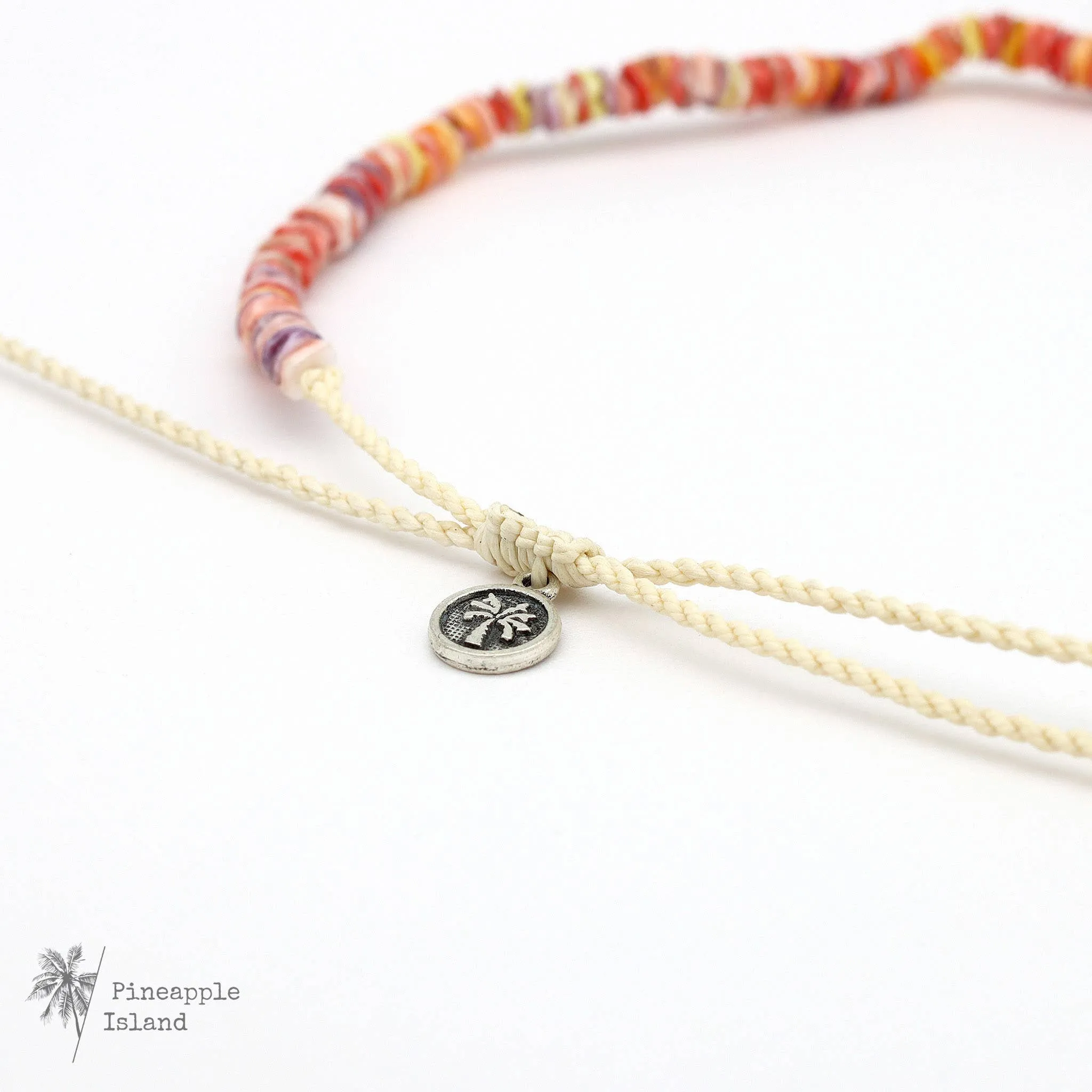 Pineapple Island Ahiki -  Natural Bead Necklace: Bali Sunset