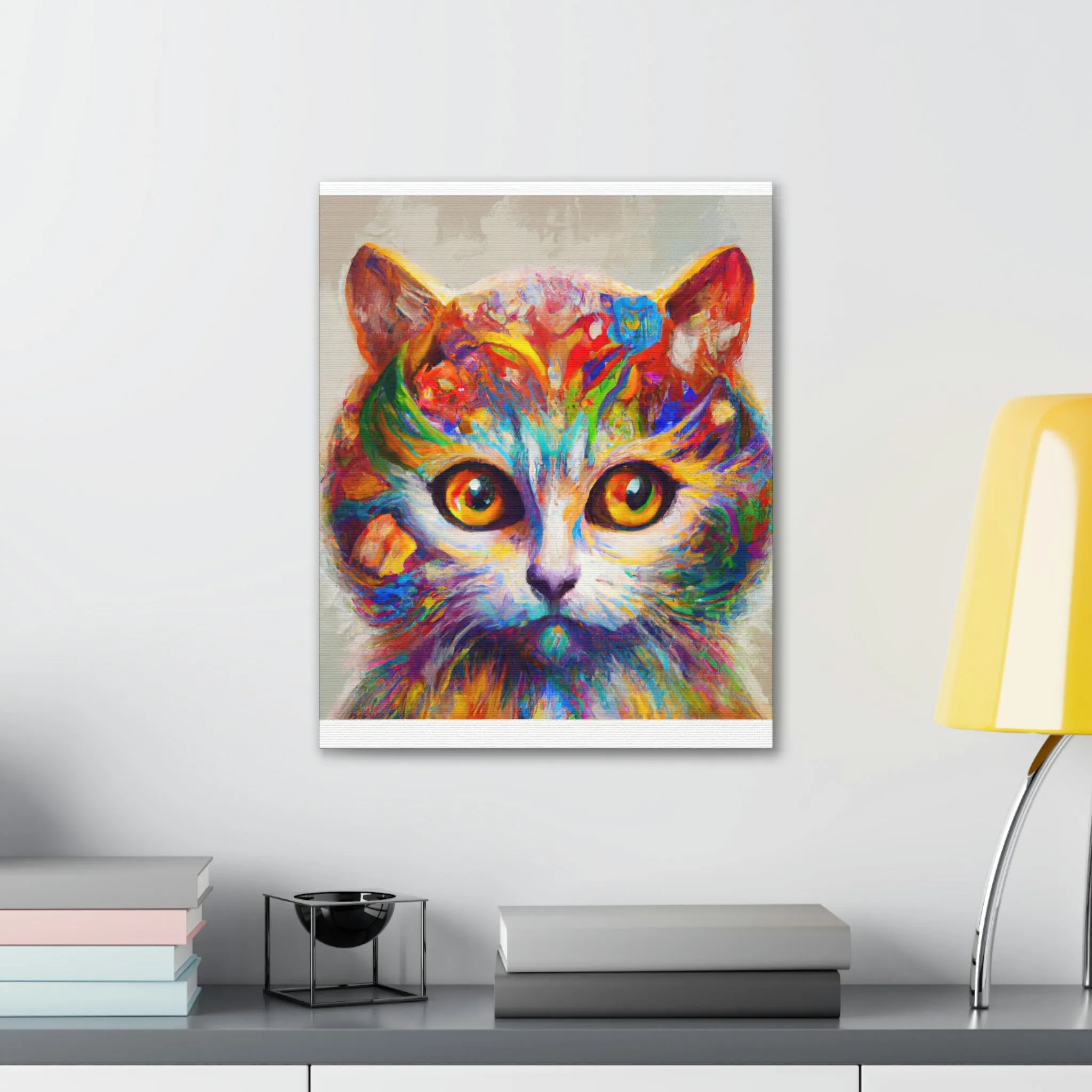 "Feline Bloom" - Canvas