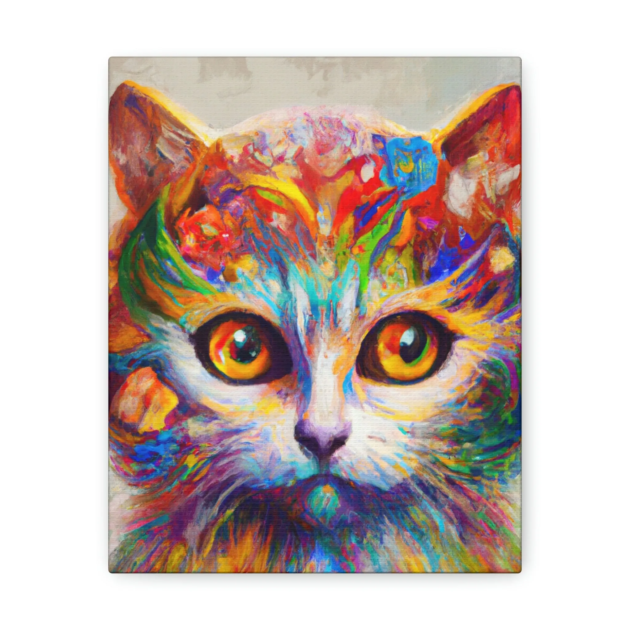 "Feline Bloom" - Canvas