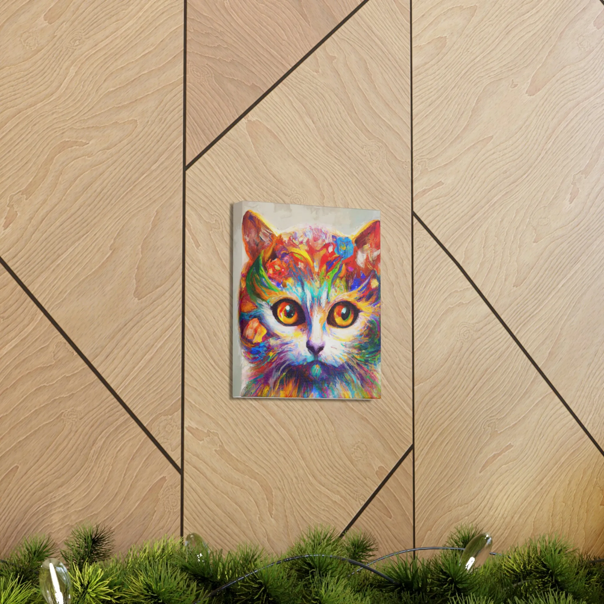 "Feline Bloom" - Canvas