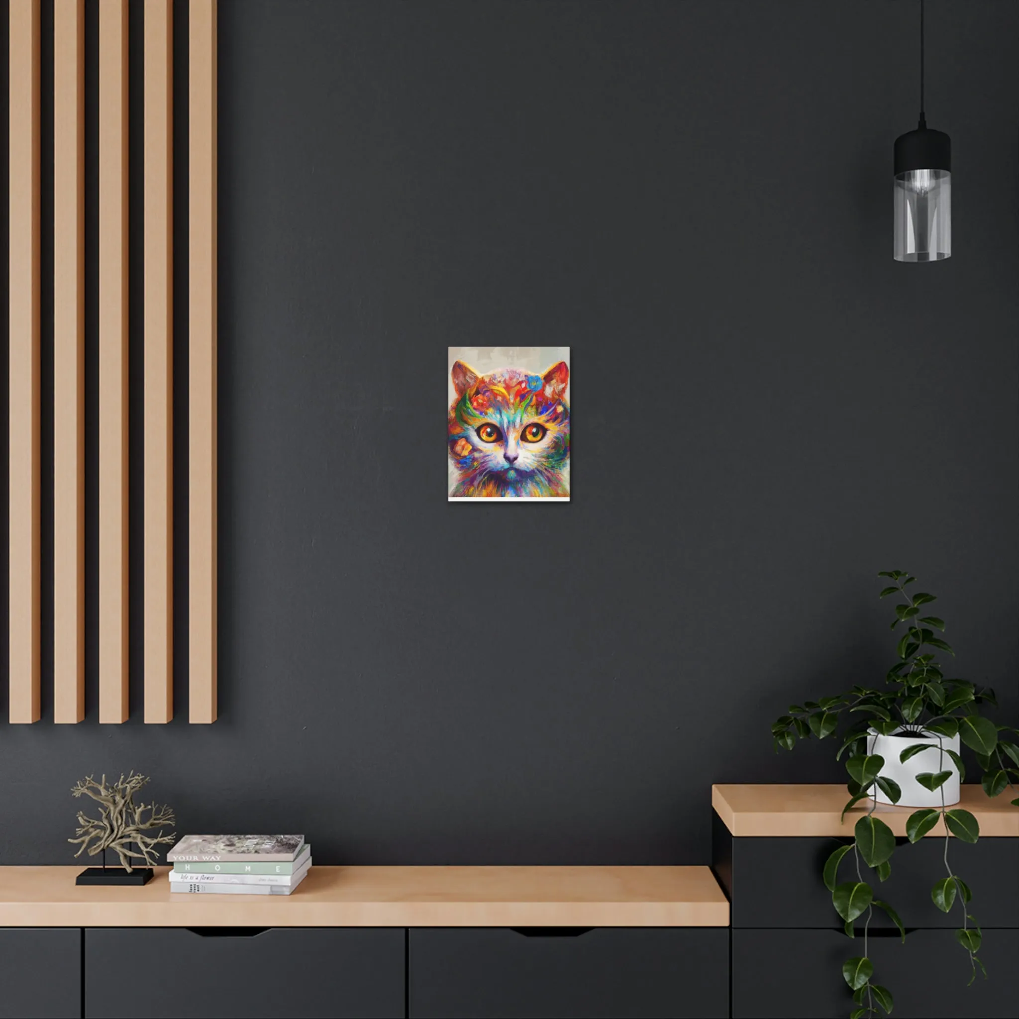 "Feline Bloom" - Canvas