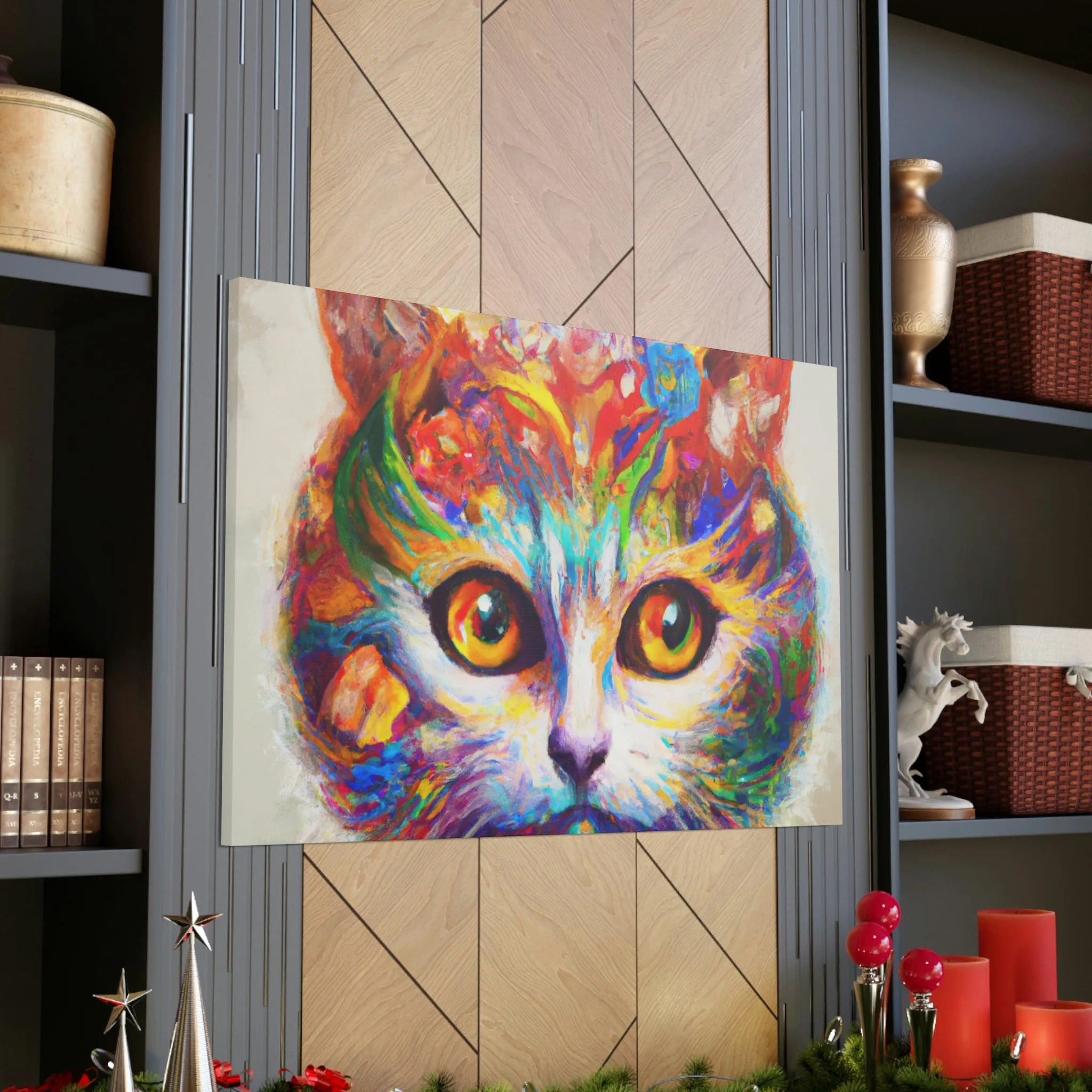 "Feline Bloom" - Canvas