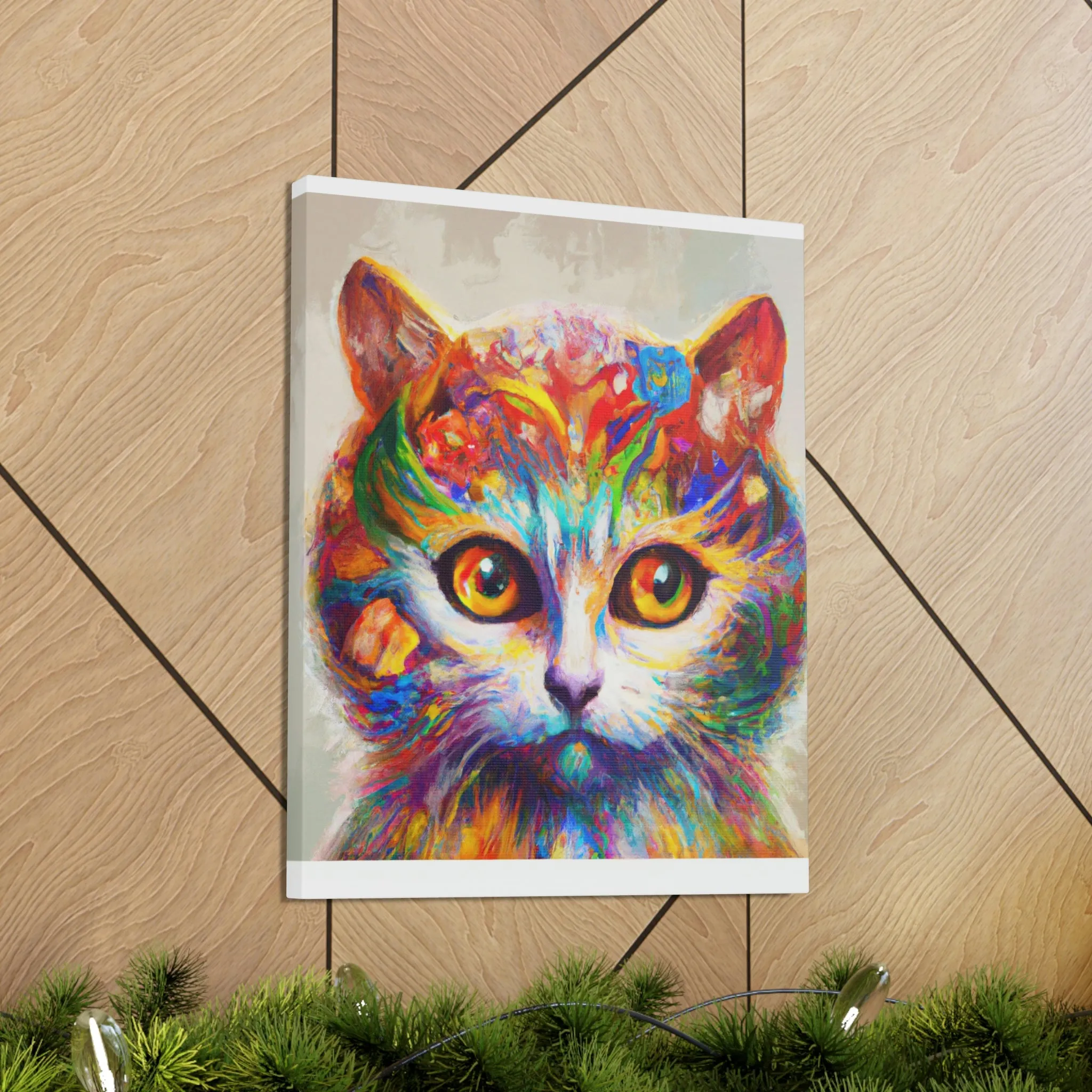 "Feline Bloom" - Canvas