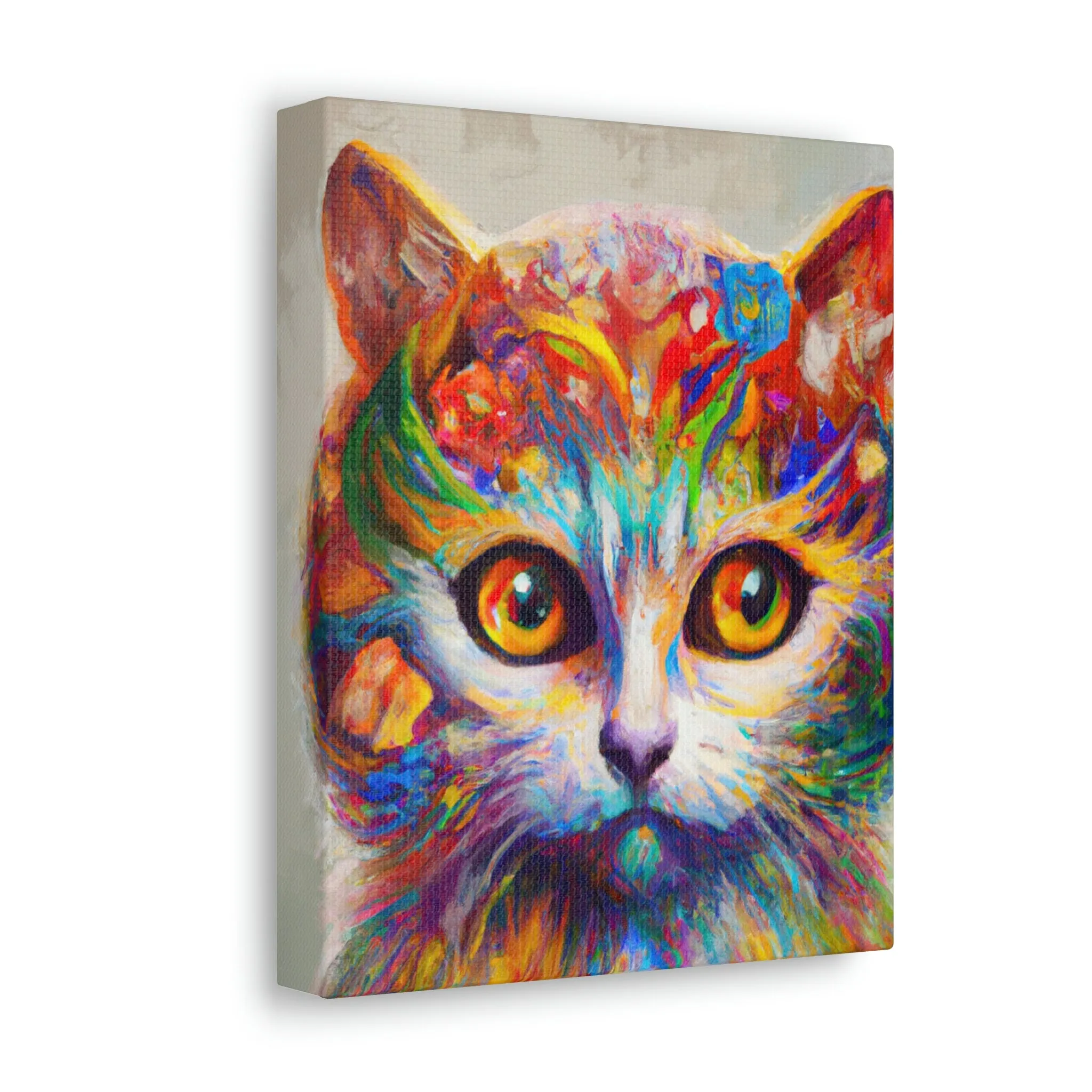 "Feline Bloom" - Canvas