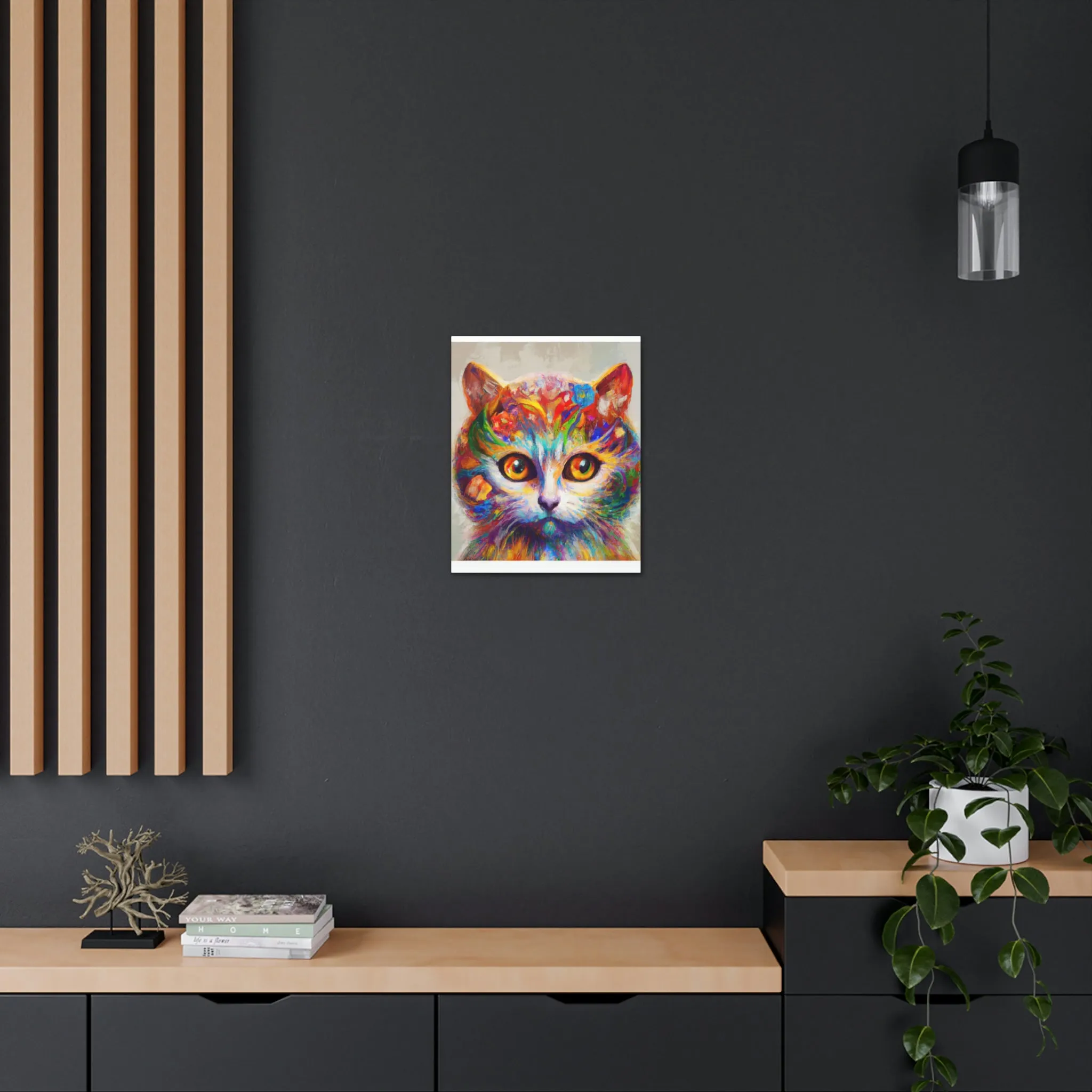 "Feline Bloom" - Canvas
