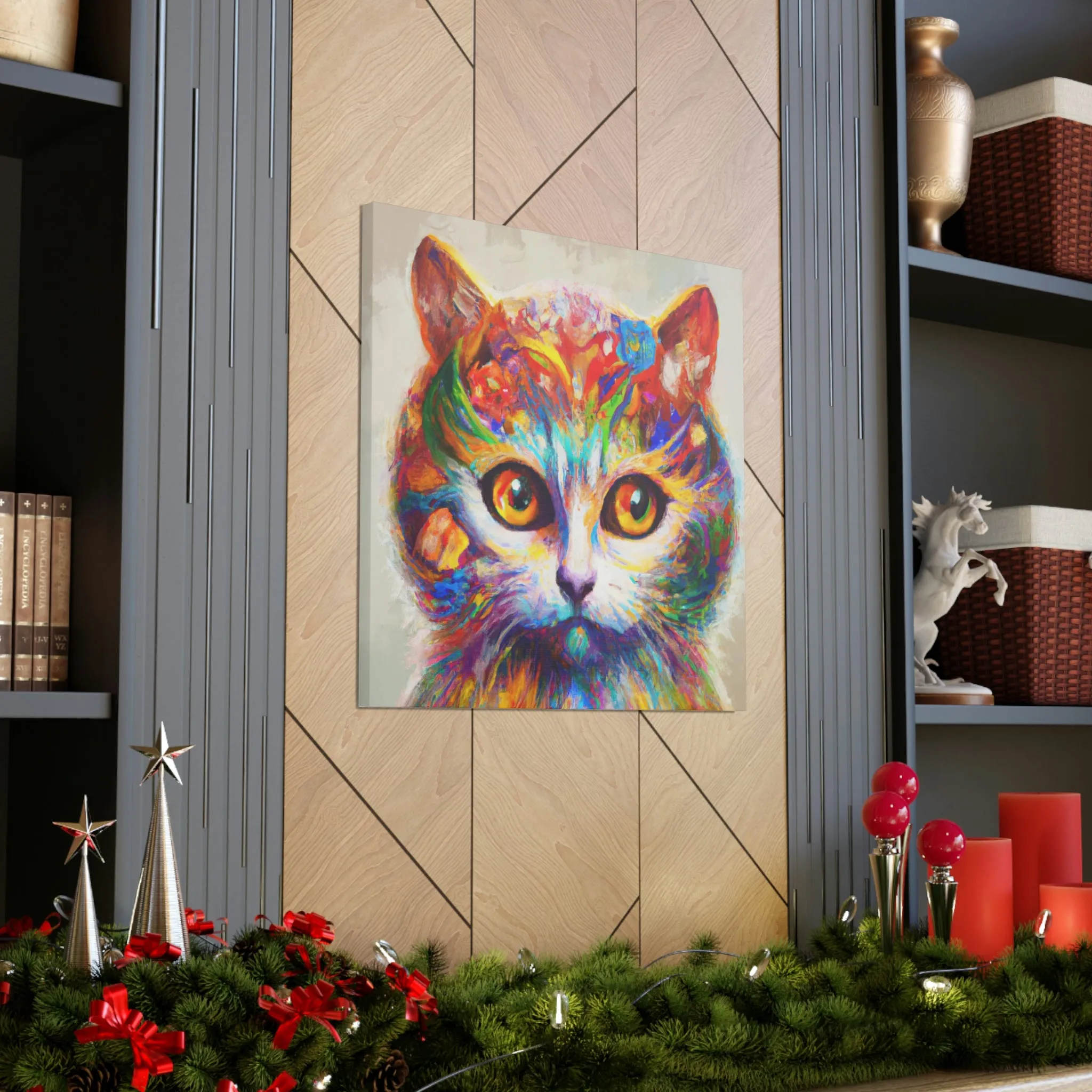 "Feline Bloom" - Canvas