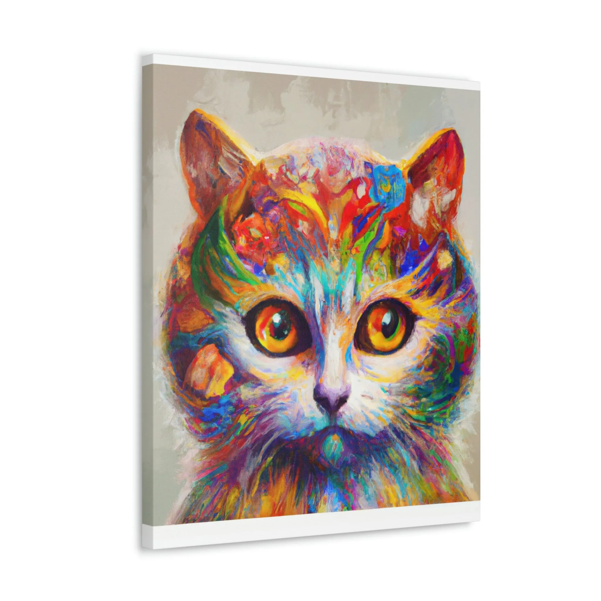 "Feline Bloom" - Canvas