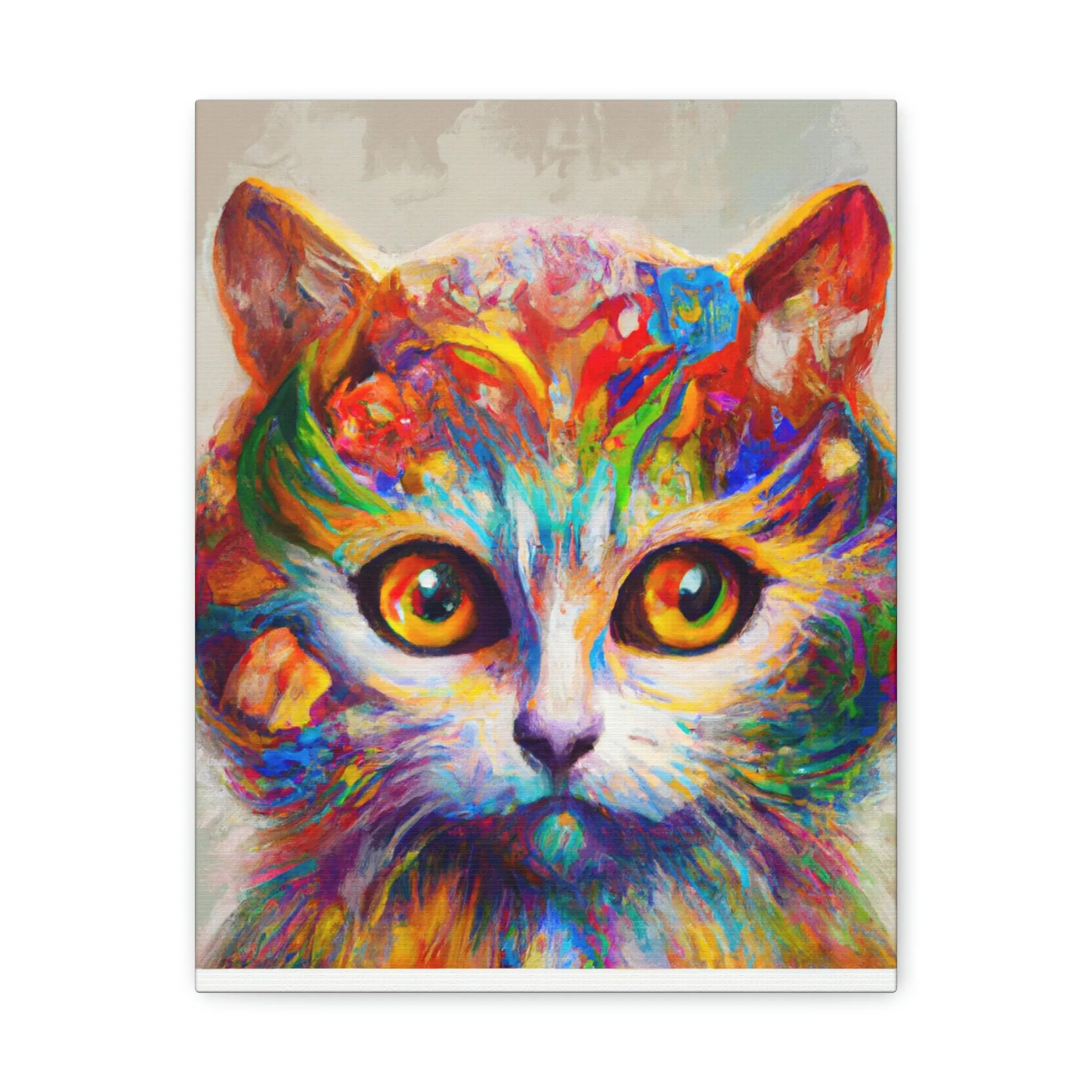 "Feline Bloom" - Canvas