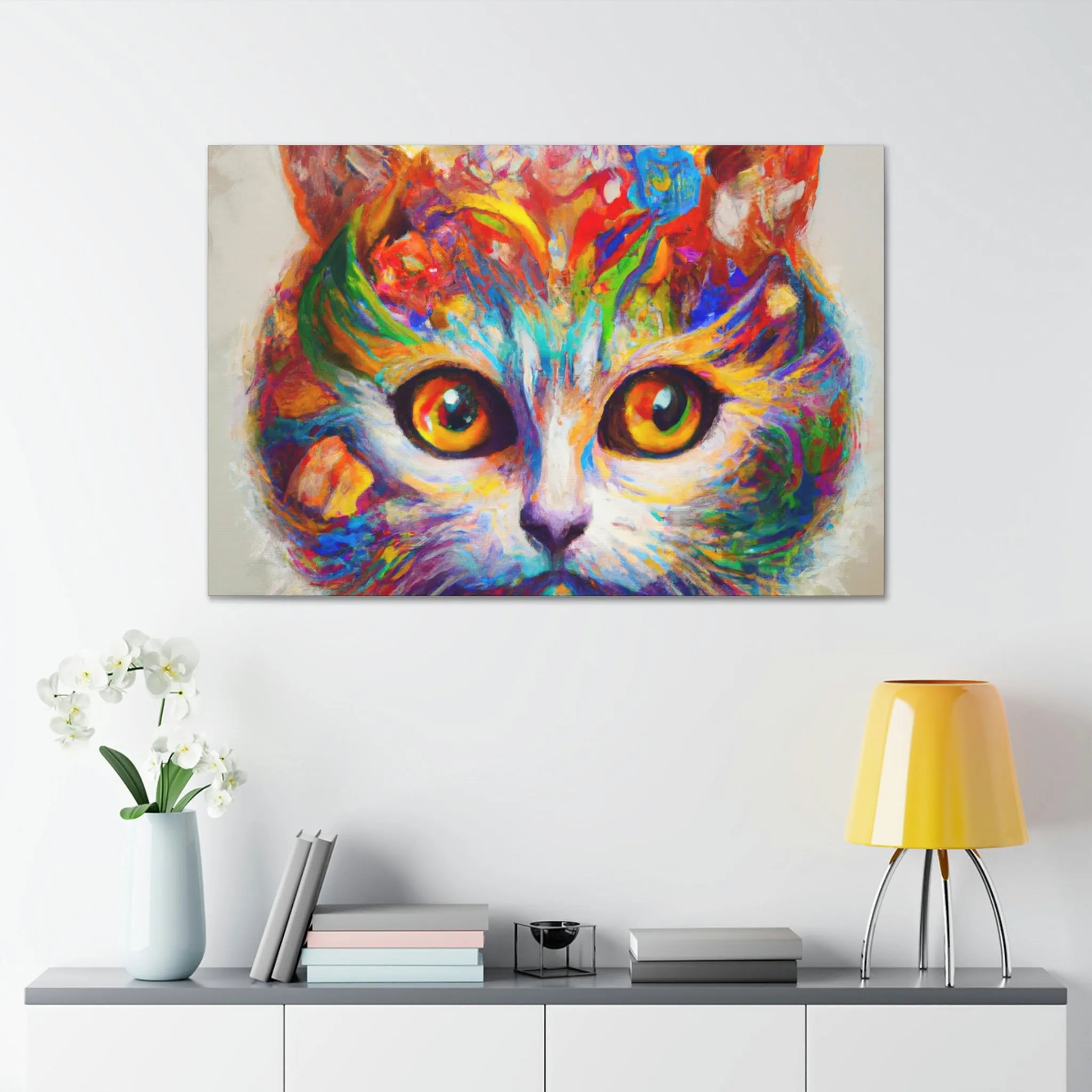 "Feline Bloom" - Canvas