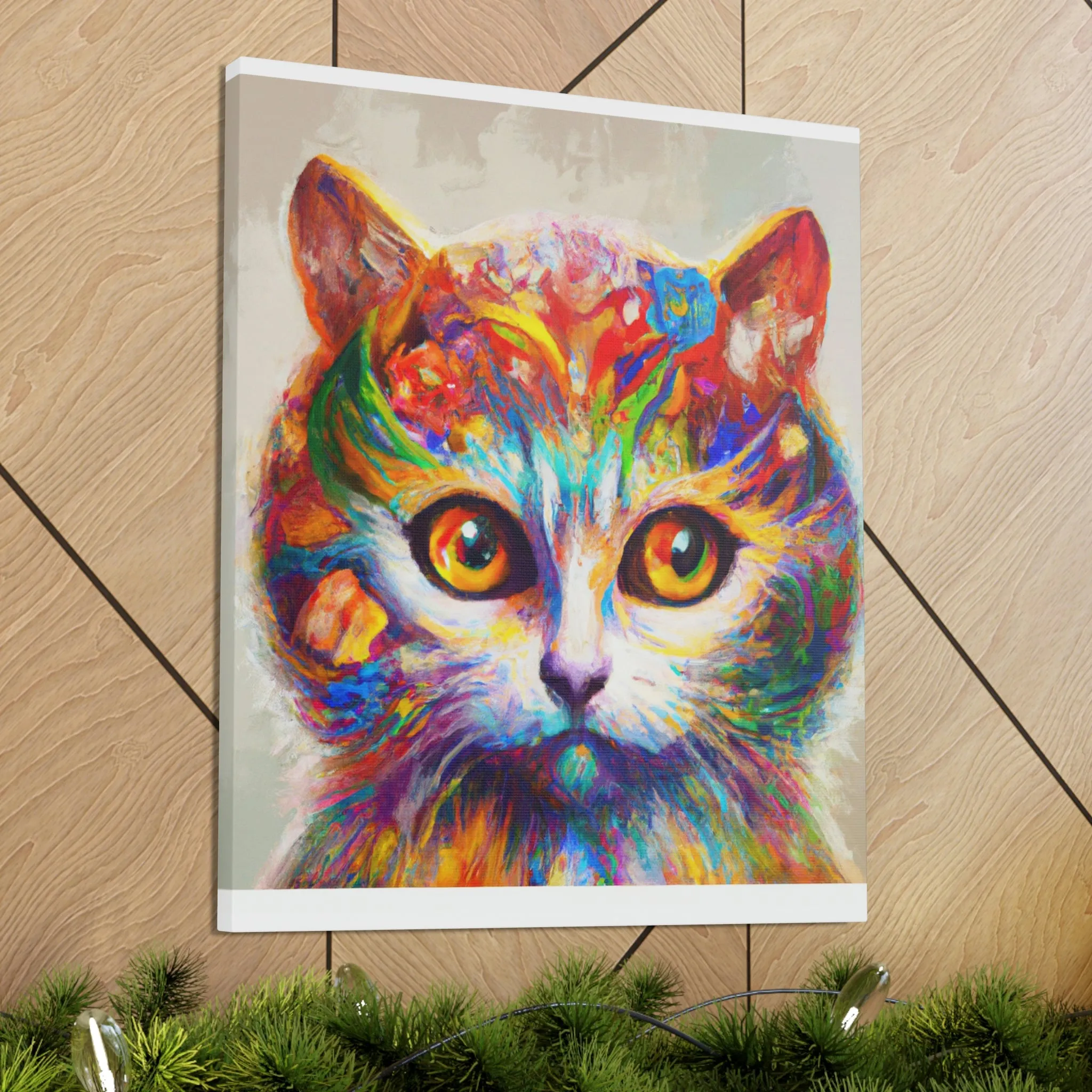 "Feline Bloom" - Canvas
