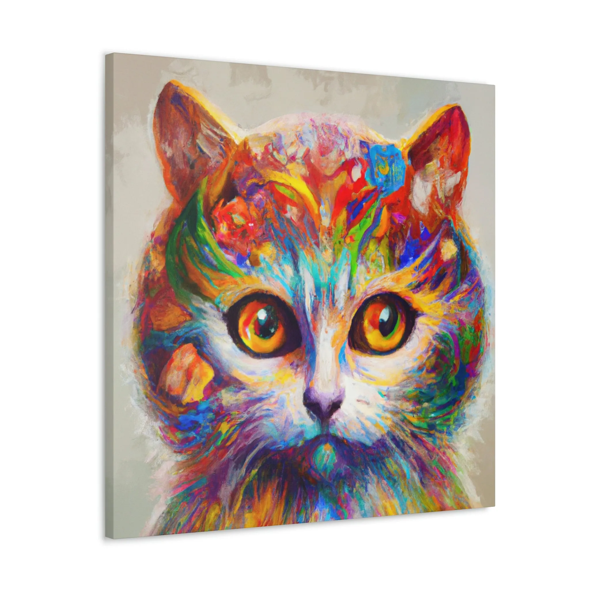 "Feline Bloom" - Canvas