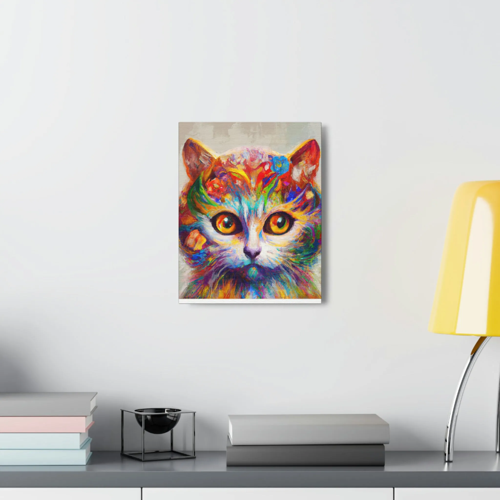 "Feline Bloom" - Canvas