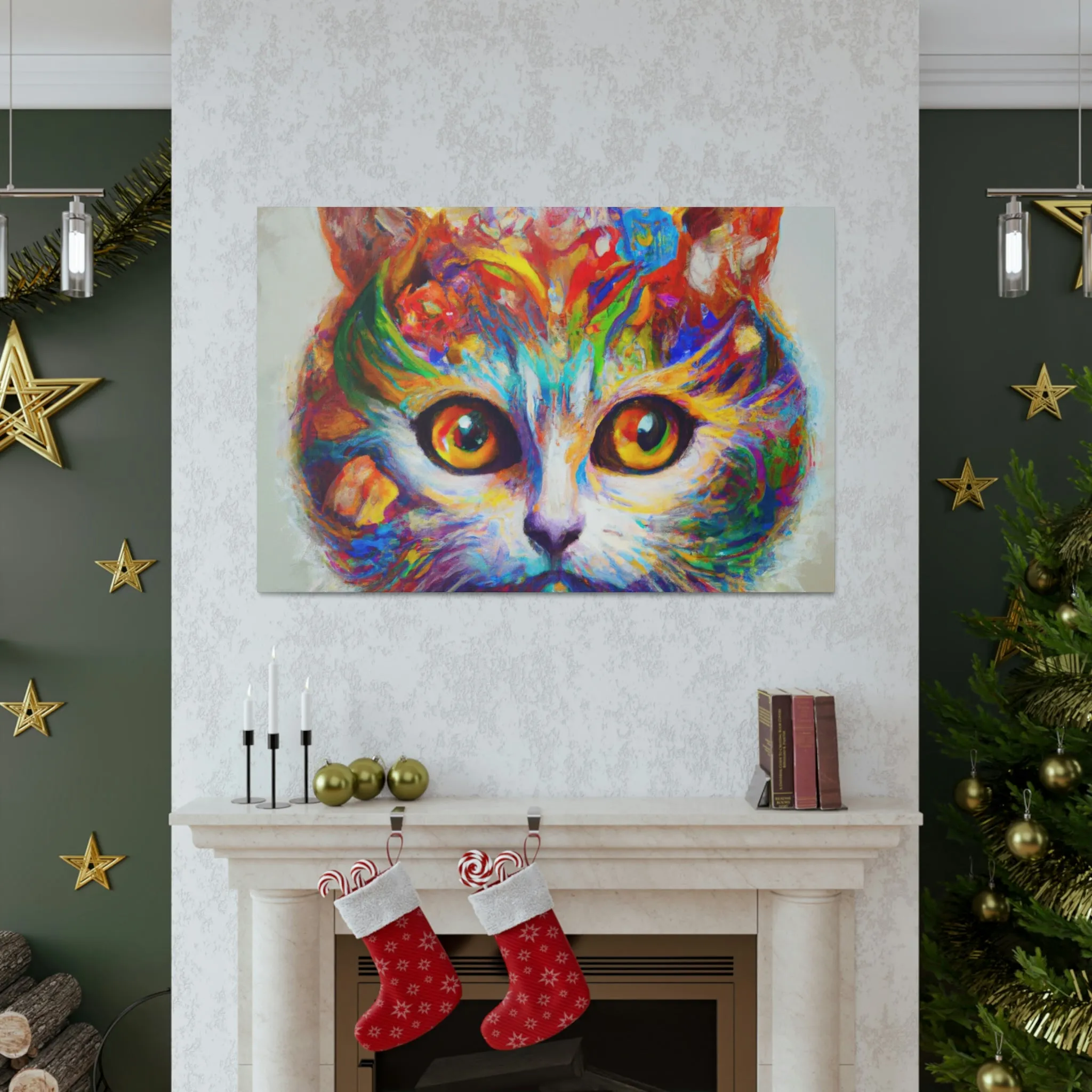 "Feline Bloom" - Canvas