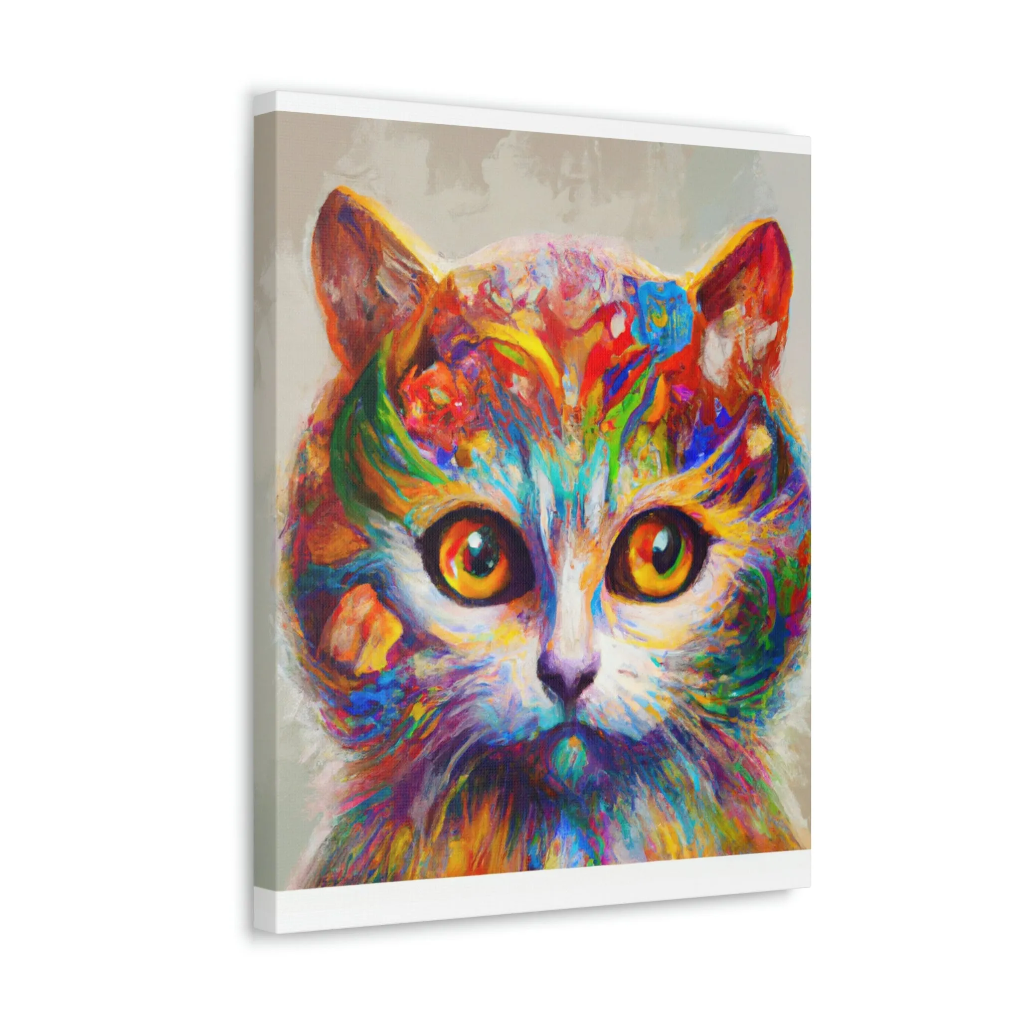 "Feline Bloom" - Canvas