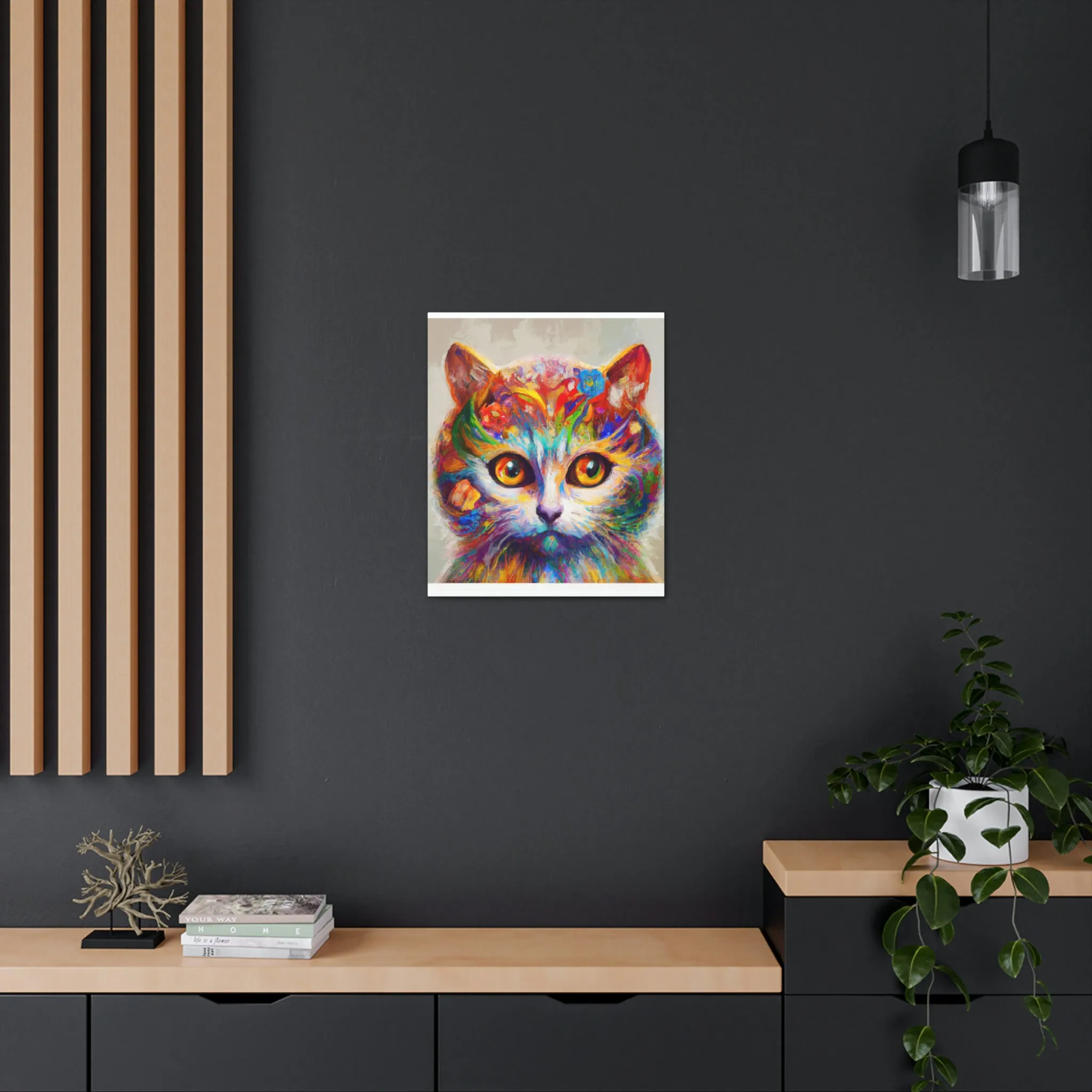 "Feline Bloom" - Canvas