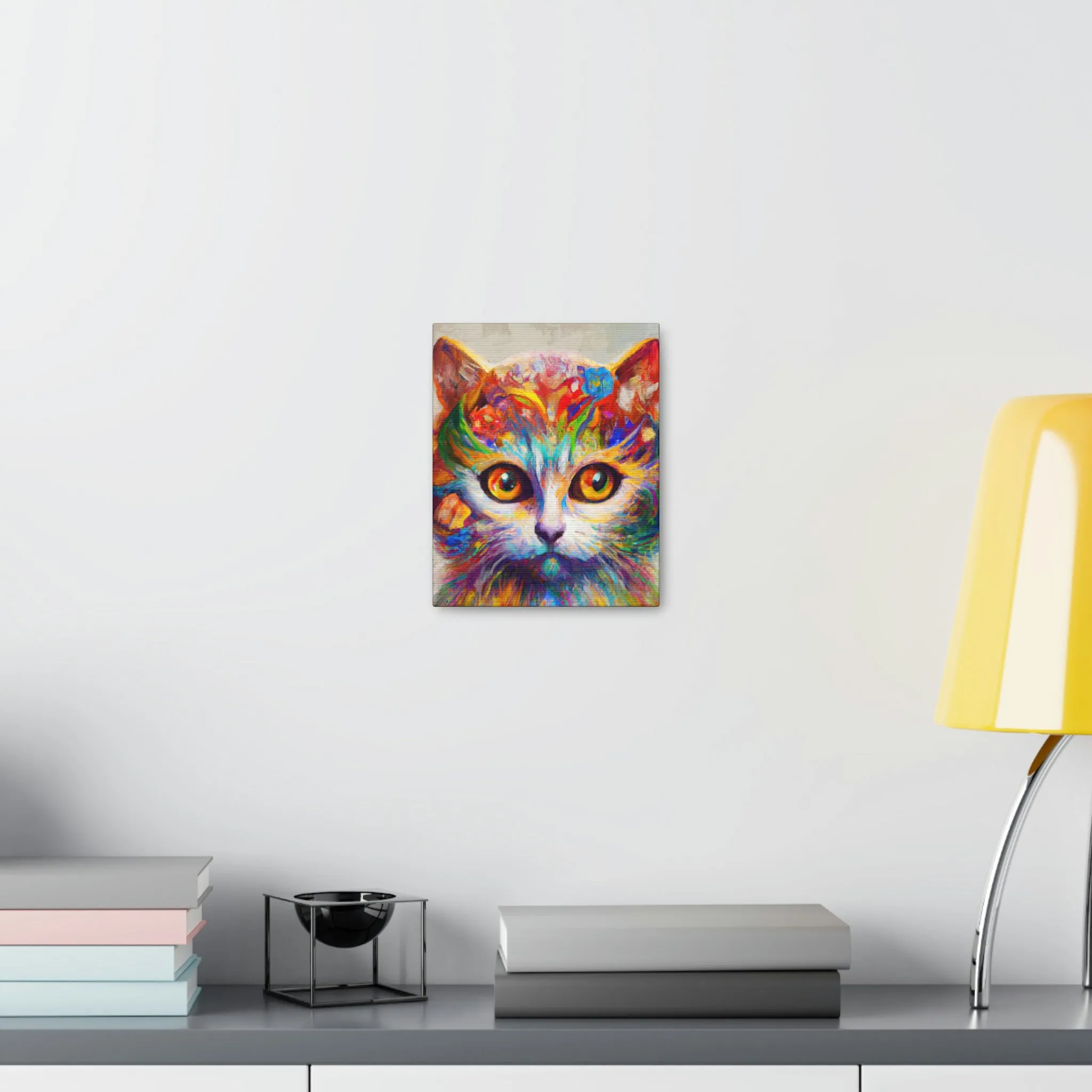 "Feline Bloom" - Canvas
