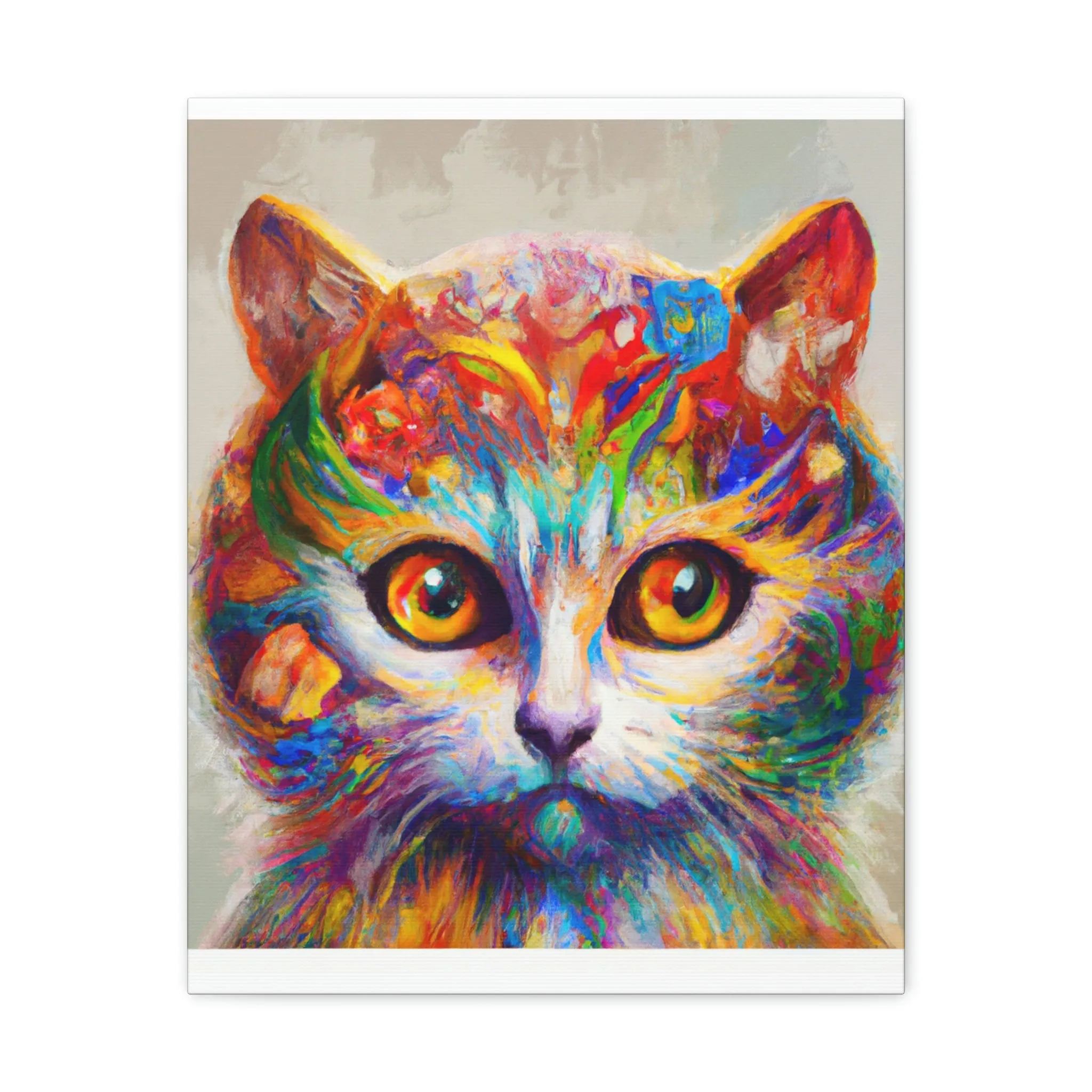 "Feline Bloom" - Canvas