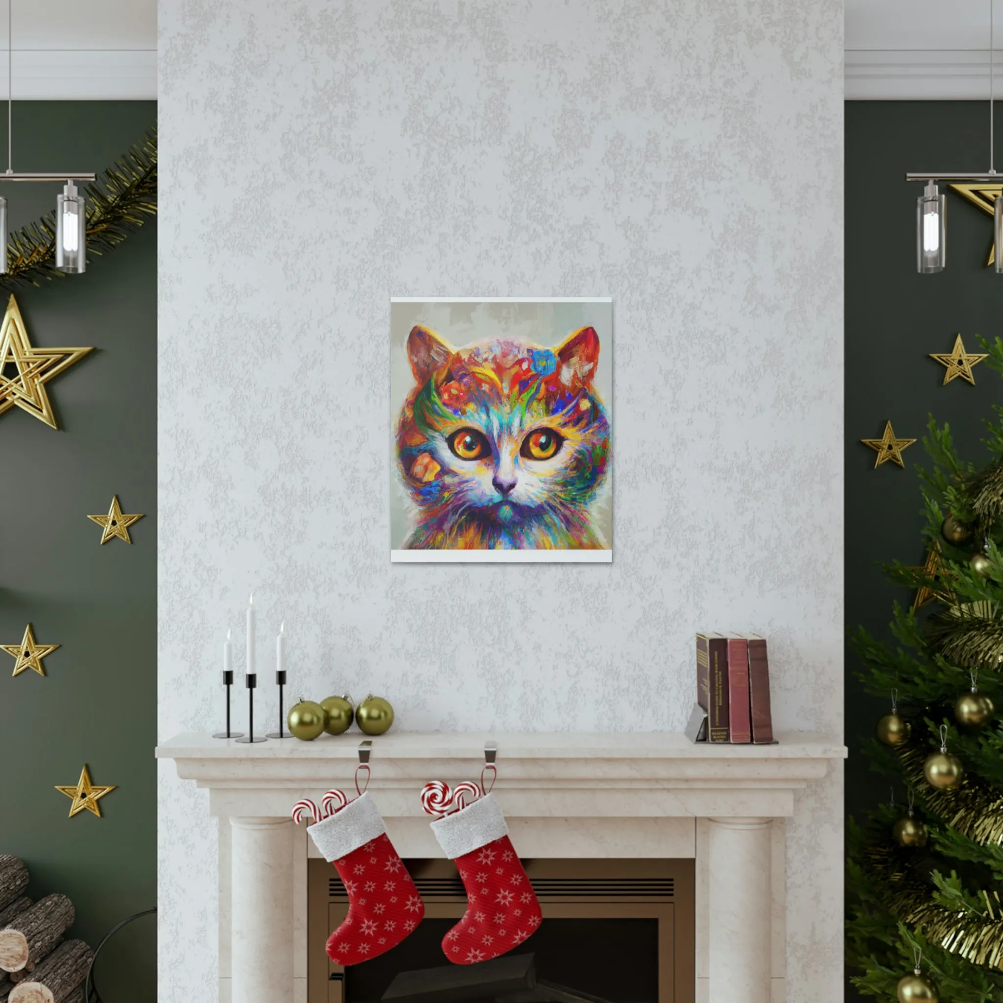 "Feline Bloom" - Canvas