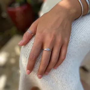 Silver Feather Ring